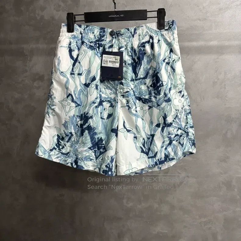 Louis Vuitton Louis Vuitton size m Blue midi seagrass print elasticated w Size US 28 / EU 44 - 1 Thumbnail