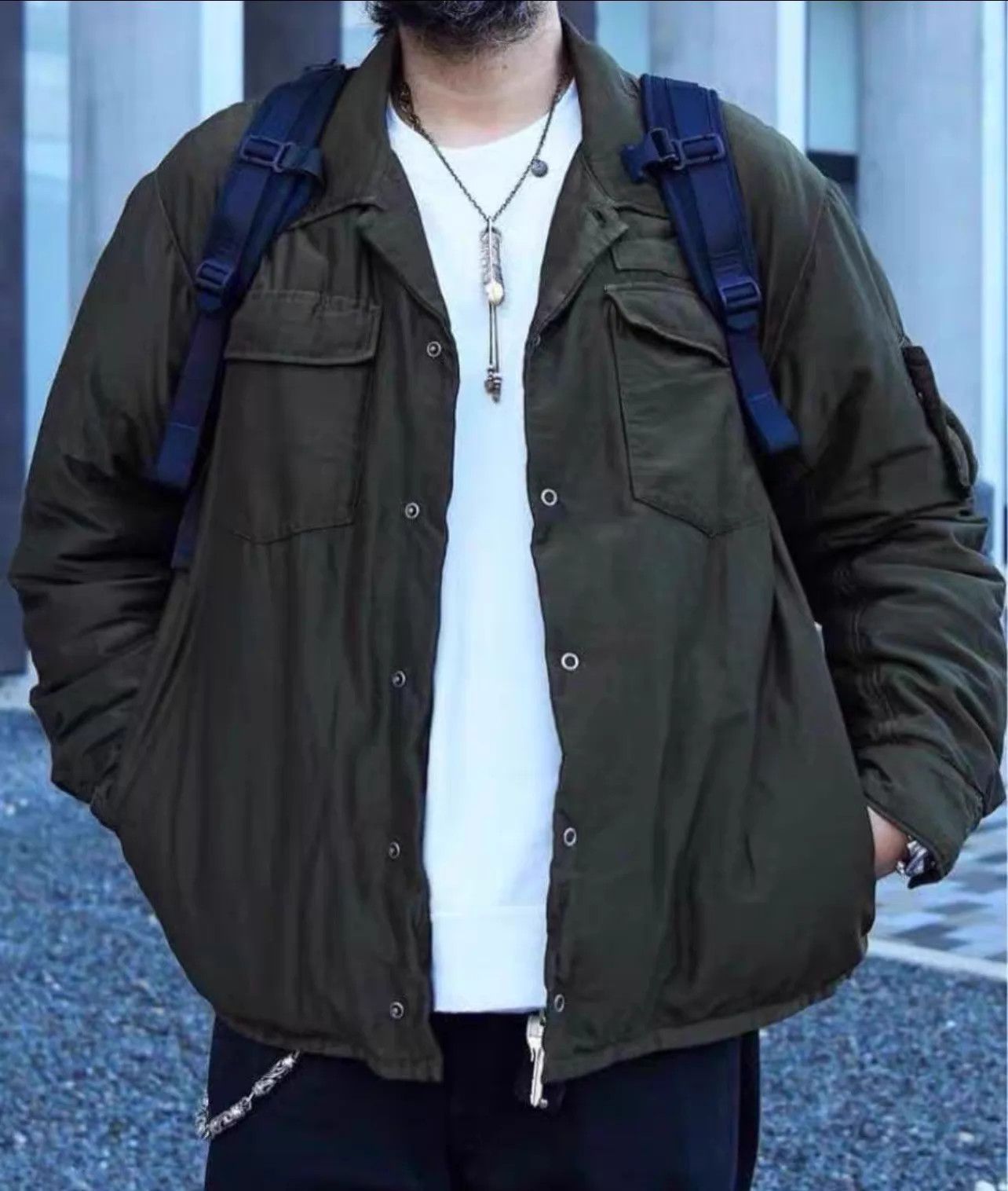 Visvim visvim 23aw Heli Crew Down Shirt Jkt olive 2 97new Size US M / EU 48-50 / 2 - 6 Thumbnail