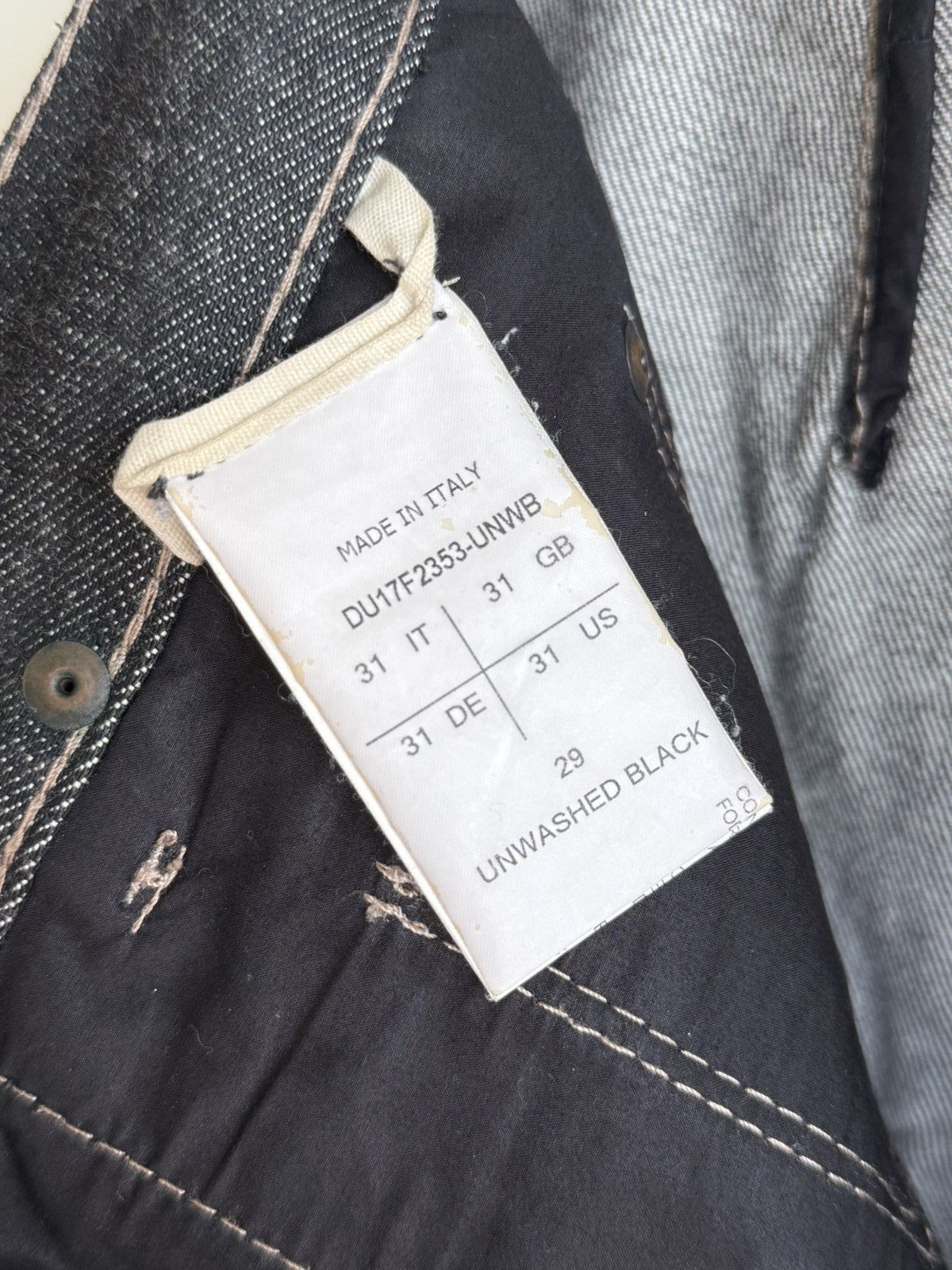 Rick Owens × Rick Owens Drkshdw RARE Rick Owen’s Big Bell Dustulator Size US 30 / EU 46 - 7 Thumbnail