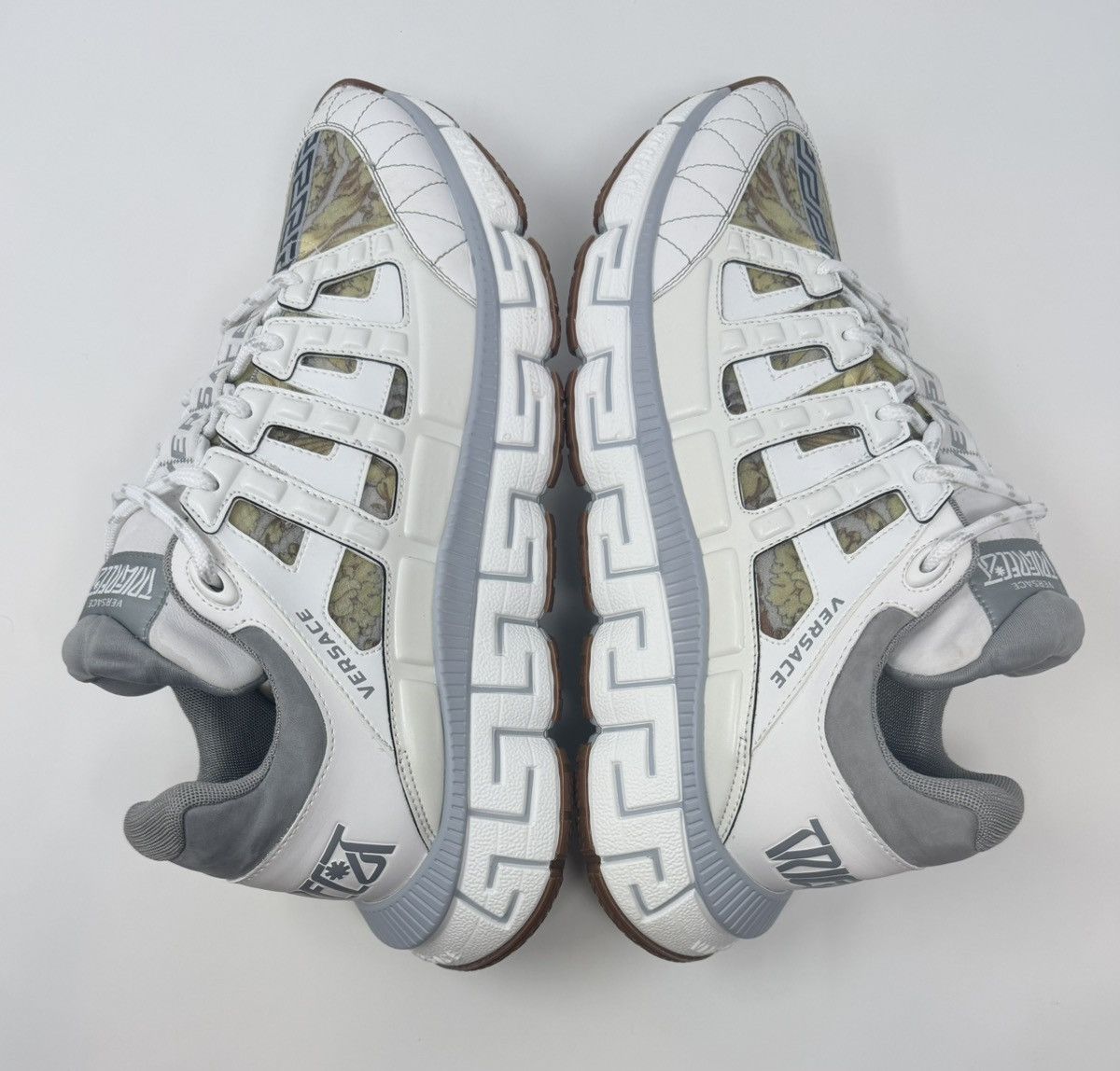 Versace Versace Trigeca Barocco Print Sneaker White Size US 13 / EU 46 - 3 Thumbnail