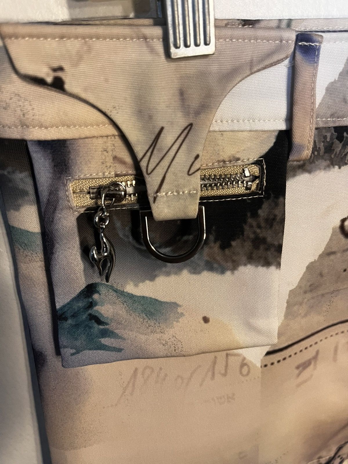 Miaou Miaou blue and white mini skirt with liquid graphic Size 32" / US 10 / IT 46 - 3 Thumbnail