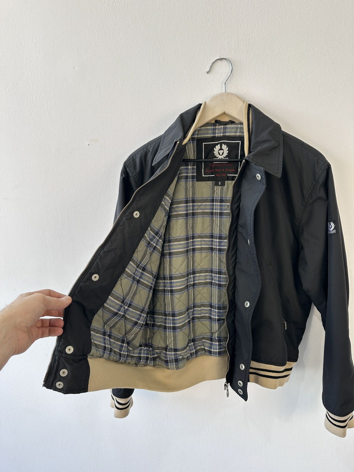 Belstaff Rare Vintage Belstaff Bomber Jacket S Black Made in England Size US S / EU 44-46 / 1 - 12 Thumbnail
