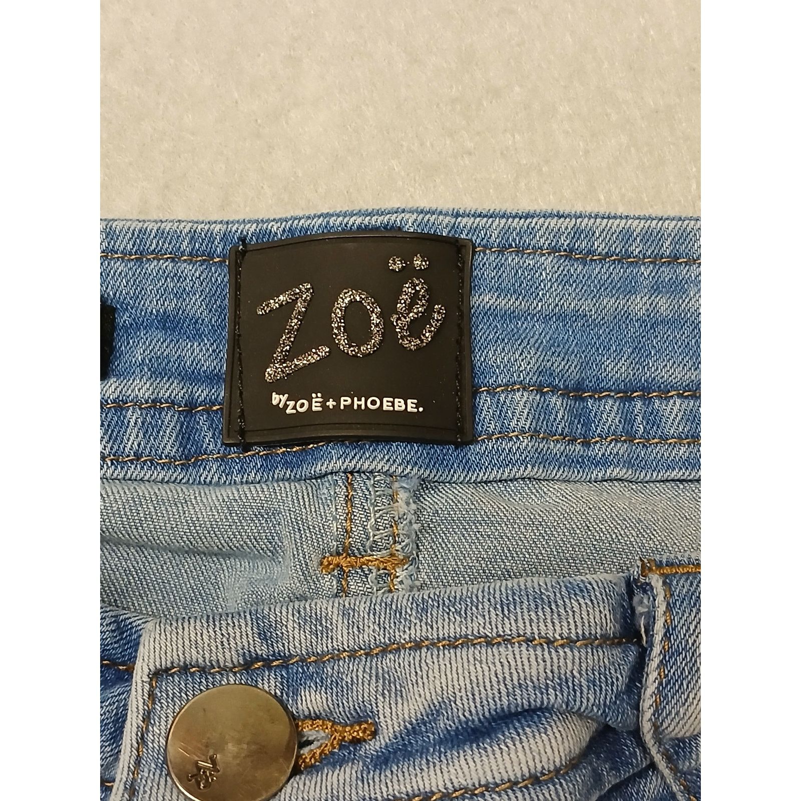 Other Zoe (9) Cotton Blend High Rise Flare Blue Denim Jeans Size 26" / US 2 / IT 38 - 5 Thumbnail
