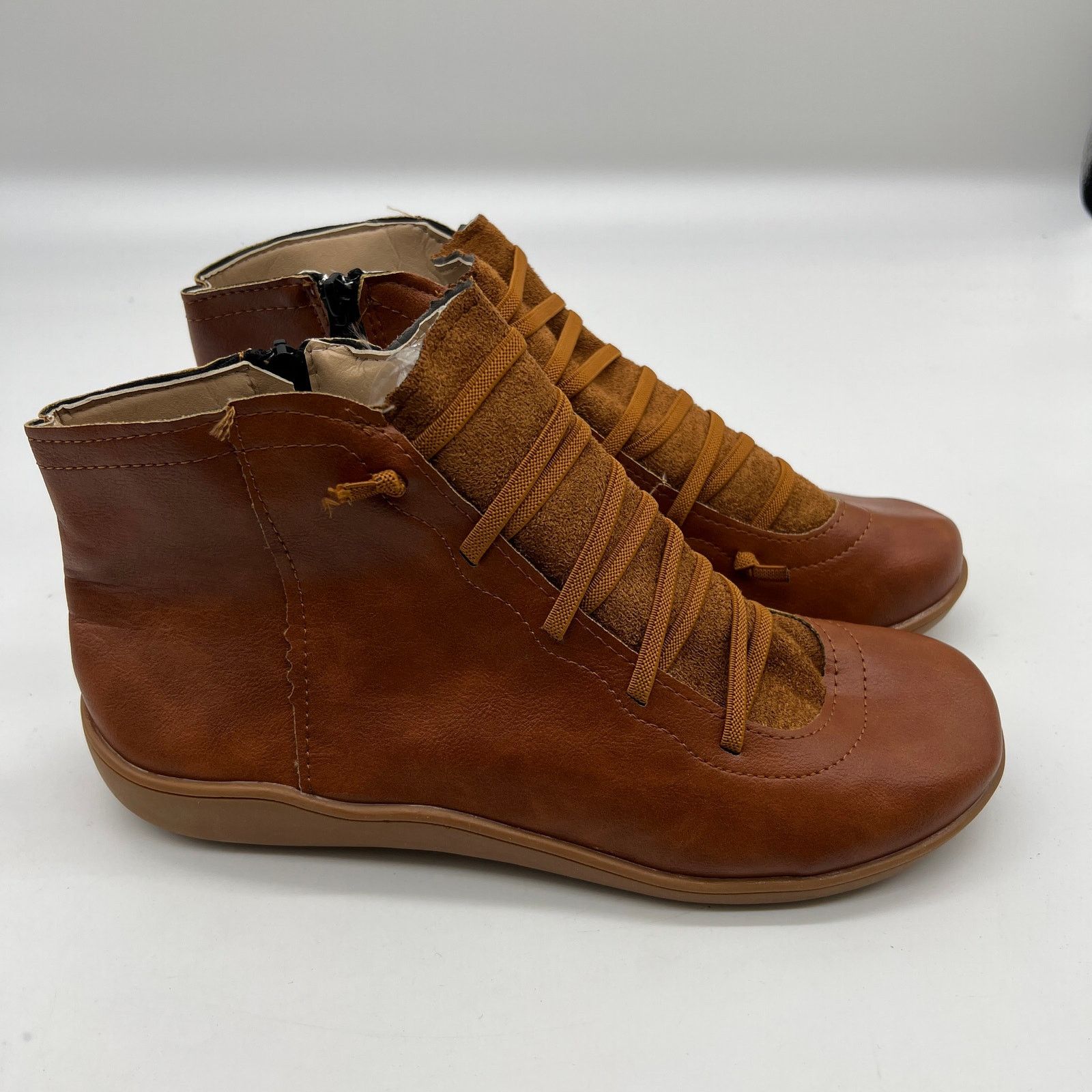 Other Ankle Boots Round Toe Casual Comfortable Lightweight Sid Size US 9 / IT 39 - 2 Thumbnail