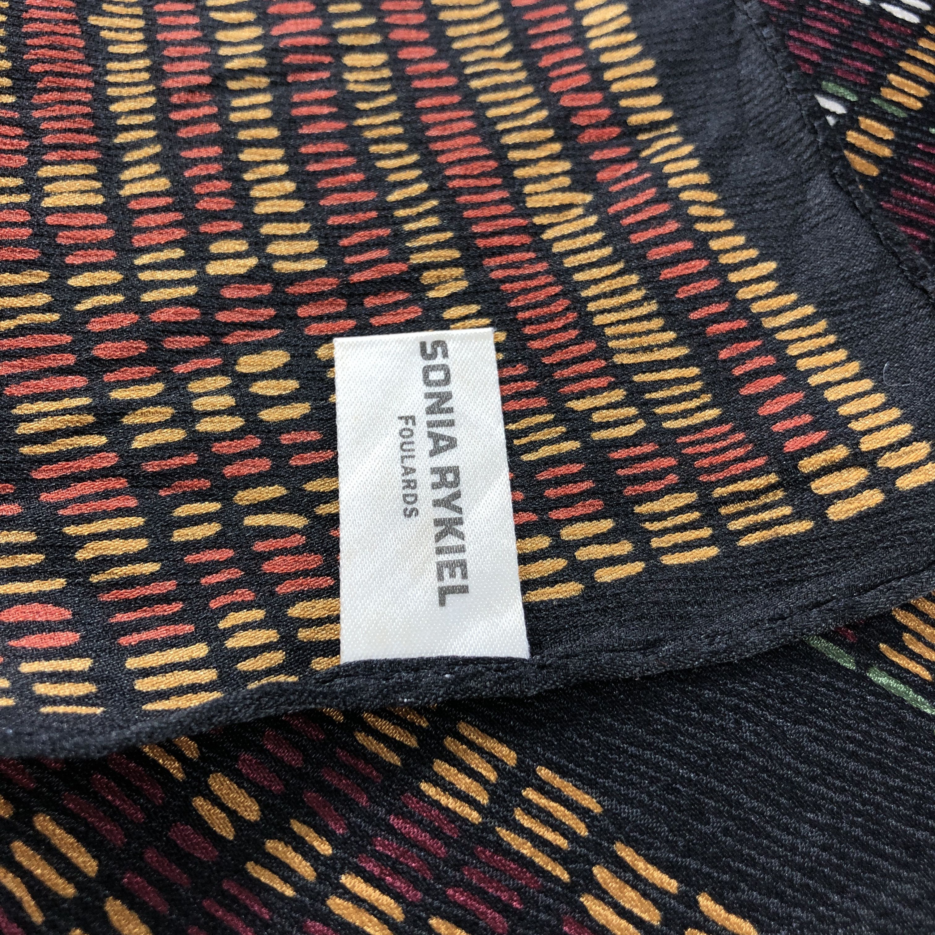 Sonia Rykiel Vintage Sonia Rykiel Abstract Silk Scarf M1305 Size ONE SIZE - 5 Thumbnail