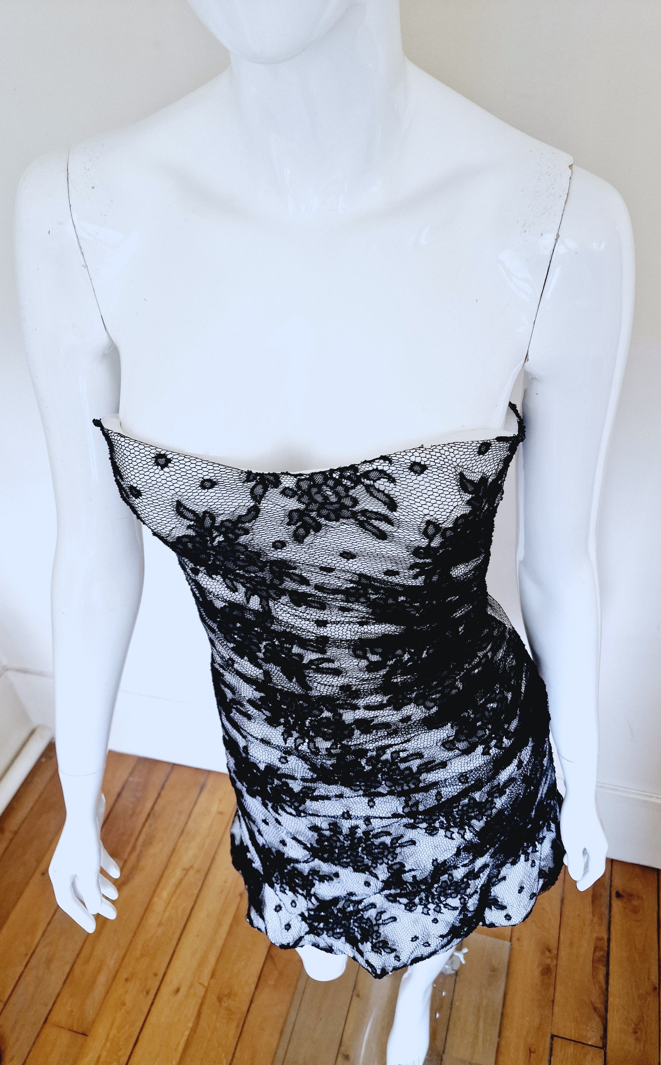Dolce & Gabbana Dolce & Gabbana D&G Lace Bustier Small Medium Corset Dress Size S / US 4 / IT 40 - 5 Thumbnail