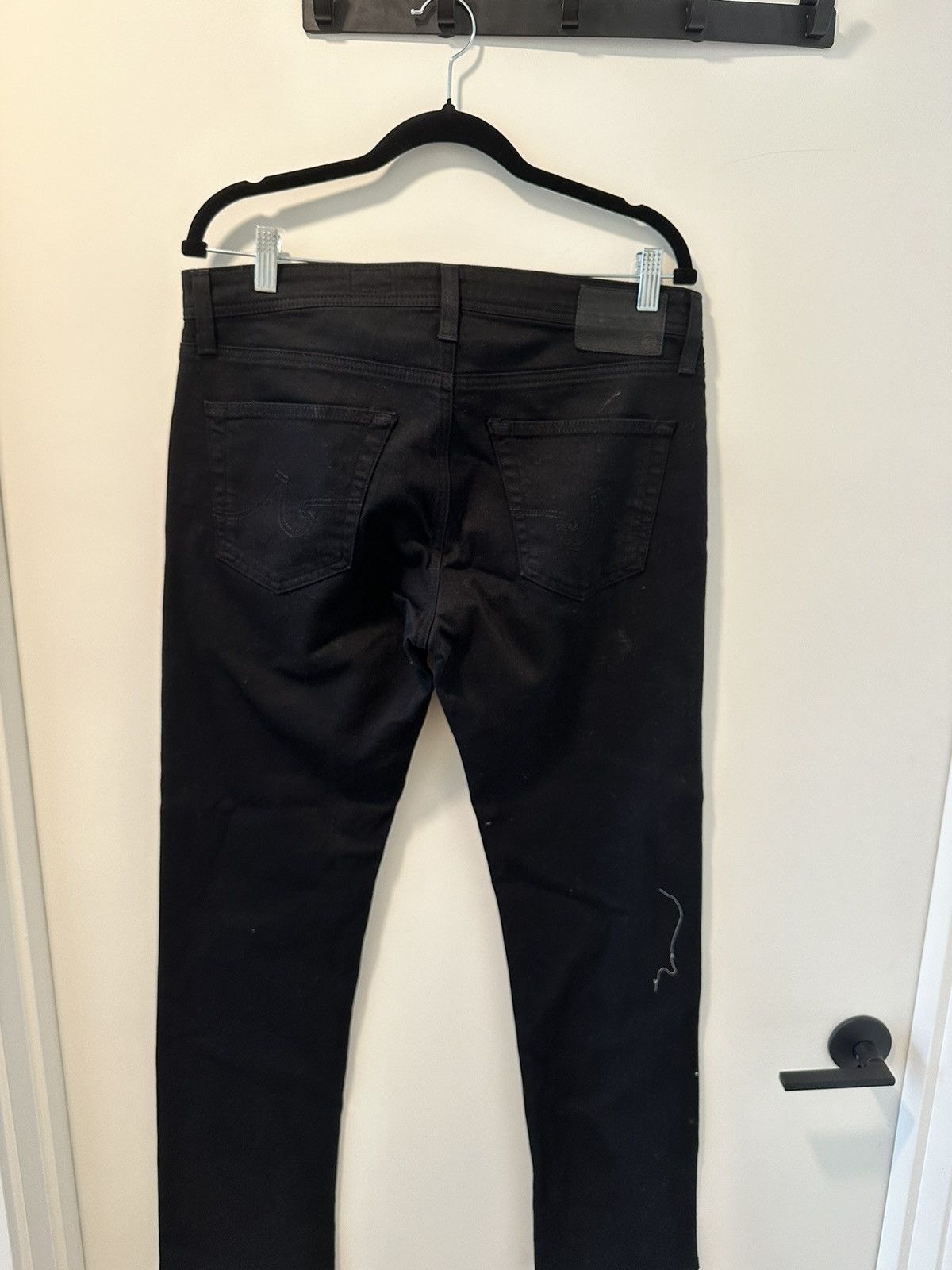 AG Adriano Goldschmied AG, Matchbox, slim straight black jeans! Size US 32 / EU 48 - 3 Thumbnail