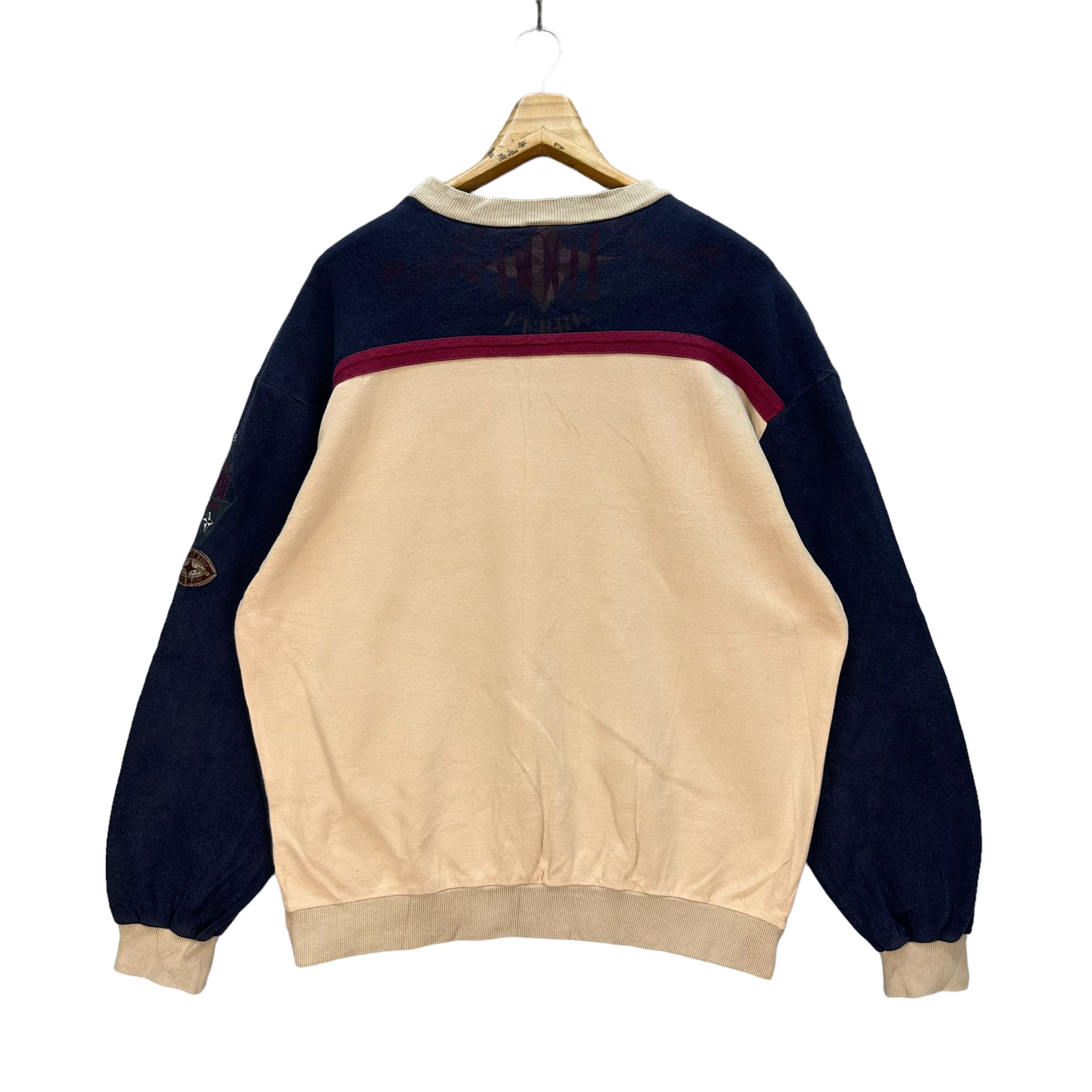 Japanese Brand STUDIO 0001 BY FERRE COLORBLOCK SWEATSHIRTS #7755-168 Size US L / EU 52-54 / 3 - 9 Thumbnail