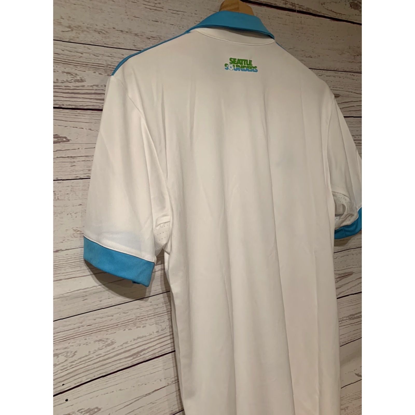 Adidas NEW Adidas MLS Seattle Sounders White Alternate Soccer Jersey Small Mens Size US S / EU 44-46 / 1 - 5 Thumbnail