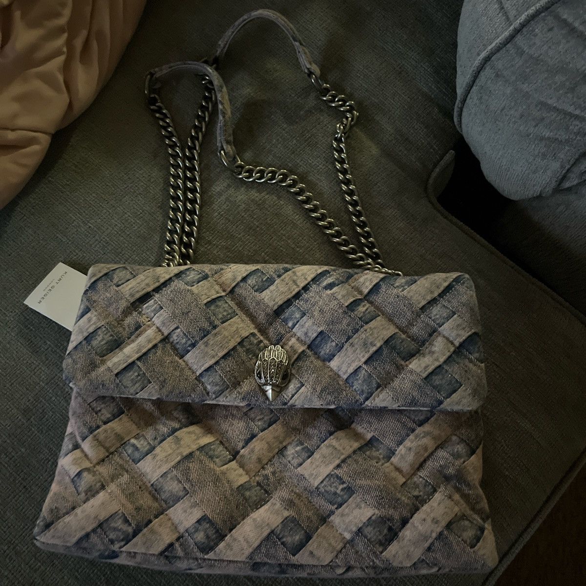 Kurt Geiger large pink denim kurt geiger bag brand ew with tags Size ONE SIZE - 1 Thumbnail