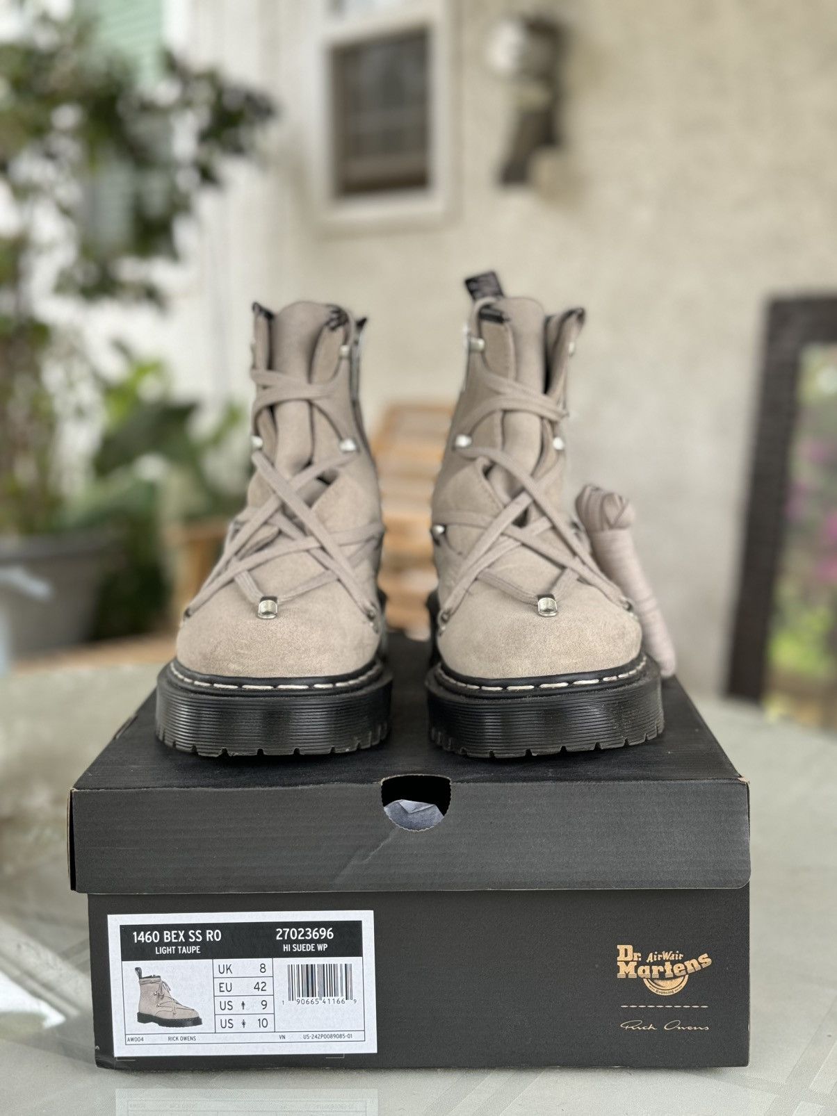 Dr. Martens × Rick Owens Rick Owens Dr. Martens 1460 Bex Suede Lace Up Boot Size US 9 / EU 42 - 1 Thumbnail