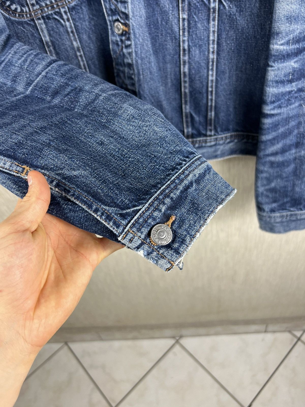 Ralph Lauren Vintage Polo Ralph Lauren thrashed distressed denim jacket Size US XXL / EU 58 / 5 - 16 Thumbnail