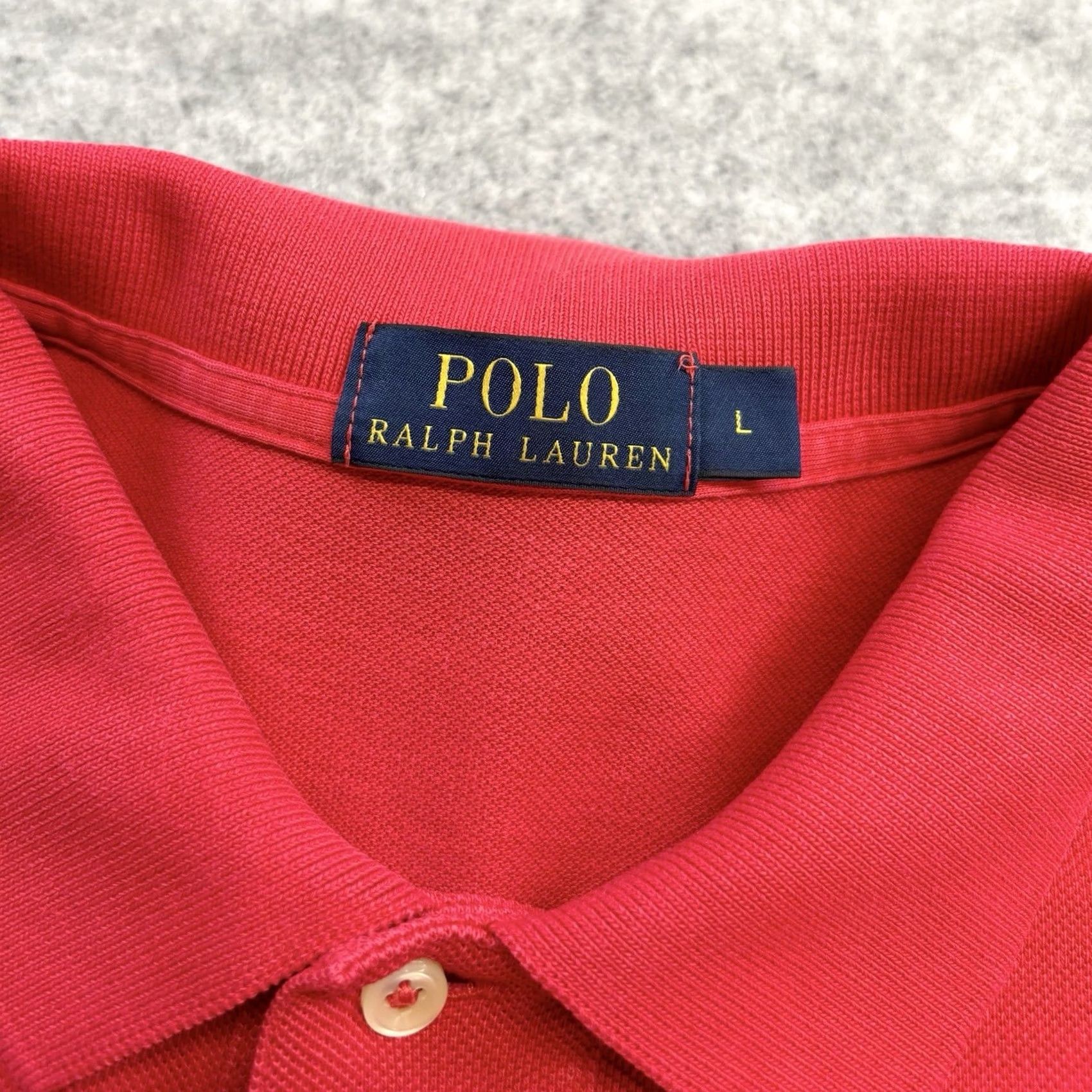 Ralph Lauren Ralph Lauren polo shirt Large Mens Red Short Sleeve Top Summer Polo Horse Green? Size US L / EU 52-54 / 3 - 6 Thumbnail