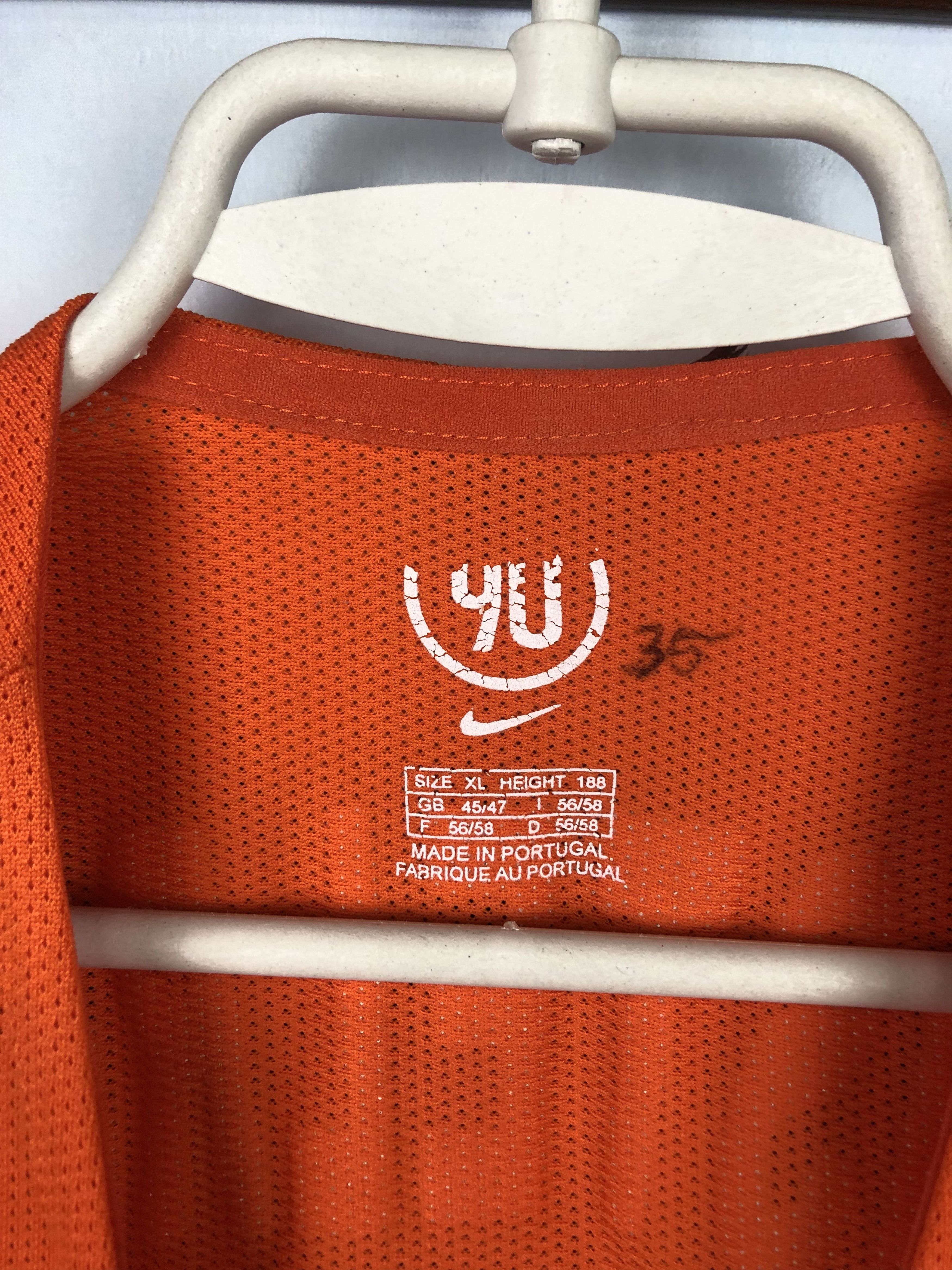 Nike Netherlands football shirt 2004 Soccer Nistelrooy Jersey Size US XL / EU 56 / 4 - 5 Thumbnail