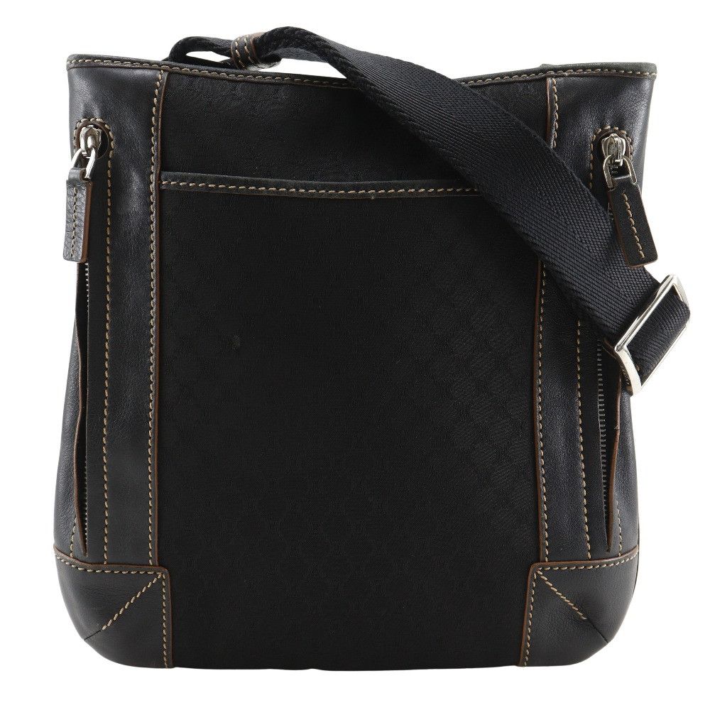 Celine Celine Celine Macadam Nylon Canvas Leather Shoulder Bag Canvas Shoulder Bag 157112JBU DUTY FREE for USA Size ONE SIZE - 1 Thumbnail
