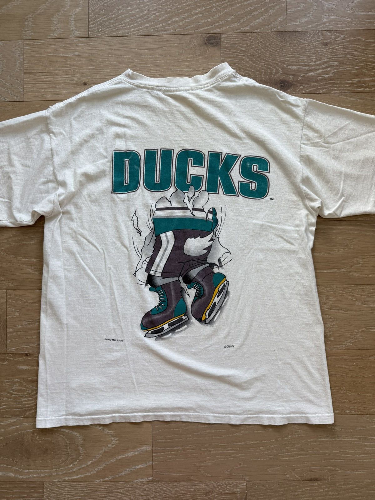 NHL Vintage 90s Mighty Ducks Anaheim NHL Hockey Disney Size US XL / EU 56 / 4 - 6 Thumbnail
