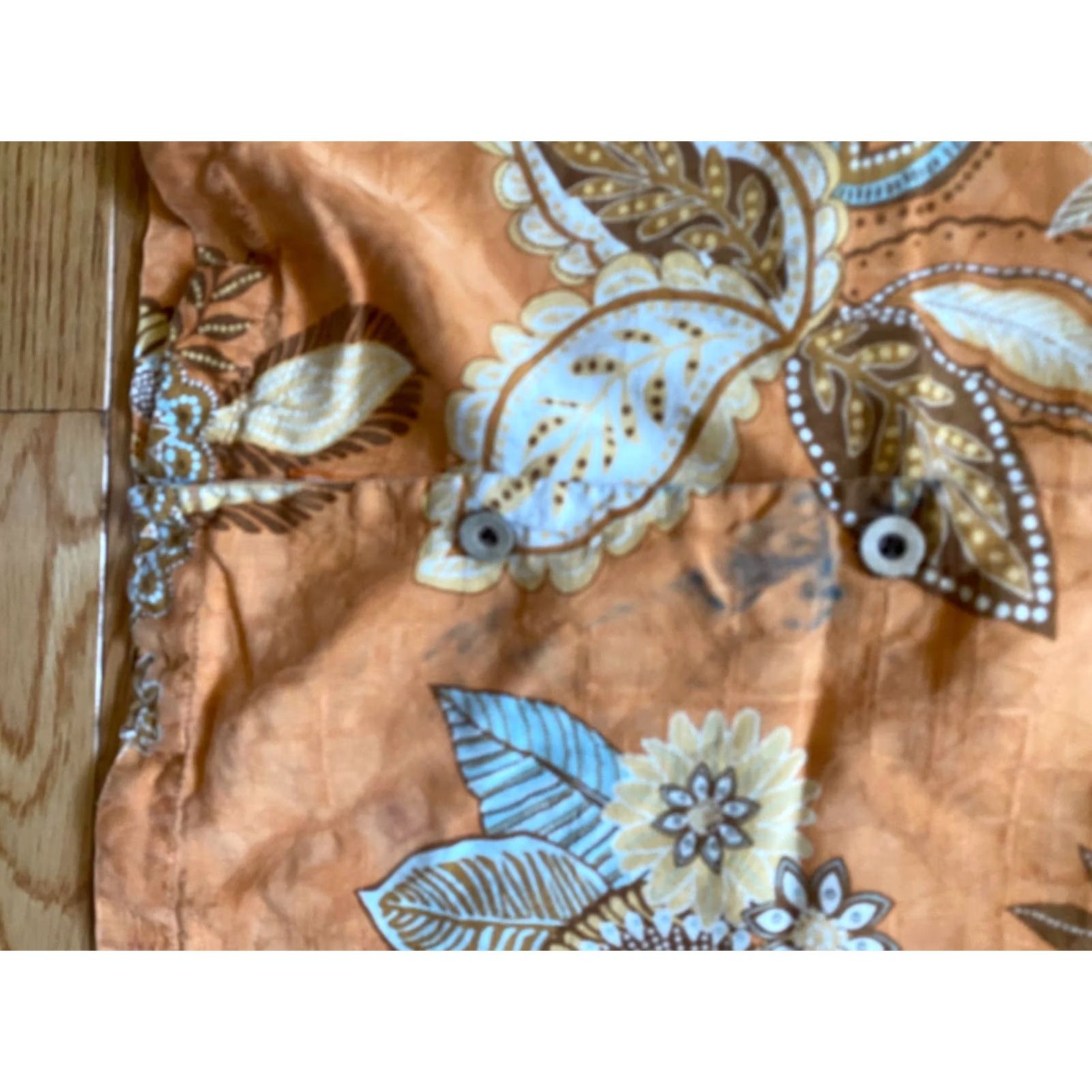 Tommy Bahama Tommy Bahama Shirt Mens XL Orange Hawaiian 100% Silk Short Sleeve Beach Tropical Button-Up Size US XL / EU 56 / 4 - 3 Thumbnail