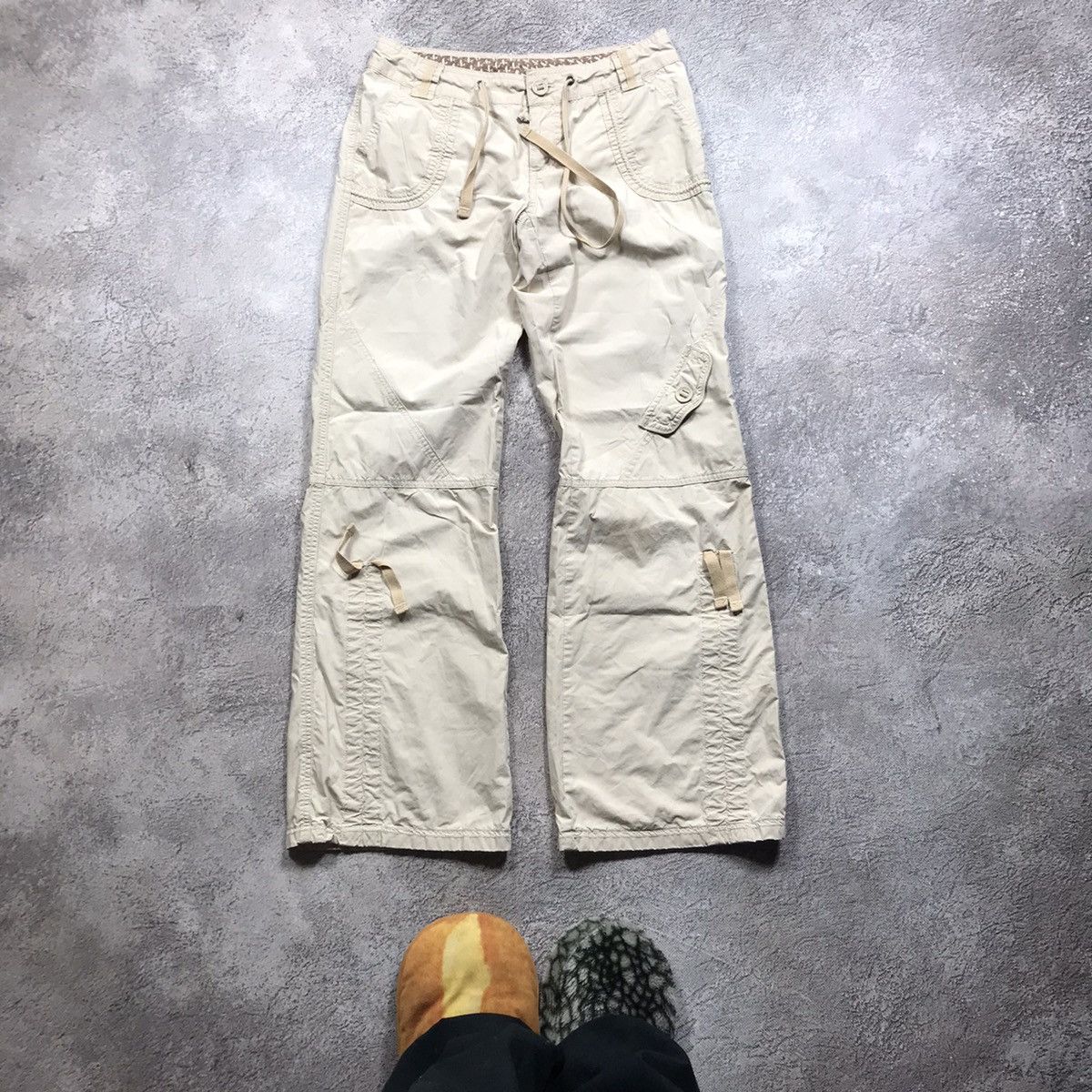 Vintage Vintage 90s Baggy Cargo Pants Distressed Parachute Skate 27 Size 27" / US 4 / IT 40 - 2 Thumbnail