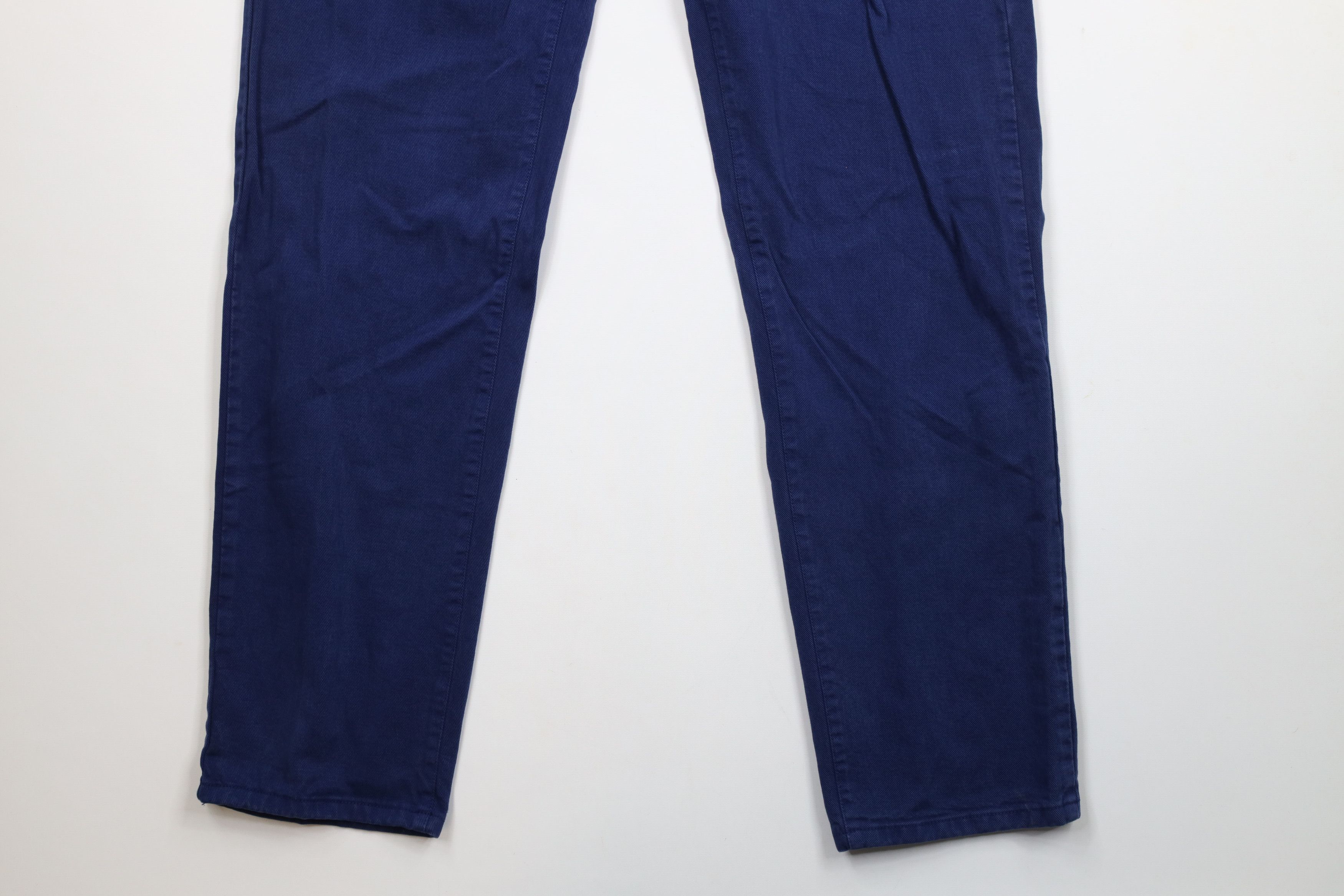 Versace × Vintage Vintage 90s Versace Spell Out Tapered Leg Denim Jeans Blue Size US 32 / EU 48 - 4 Thumbnail