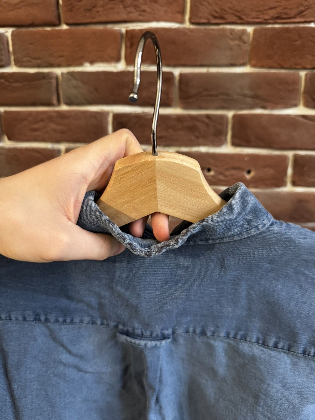 Our Legacy Rare Vintage Our Legacy Indigo Button Up Shirt Shirting Size US S / EU 44-46 / 1 - 8 Thumbnail
