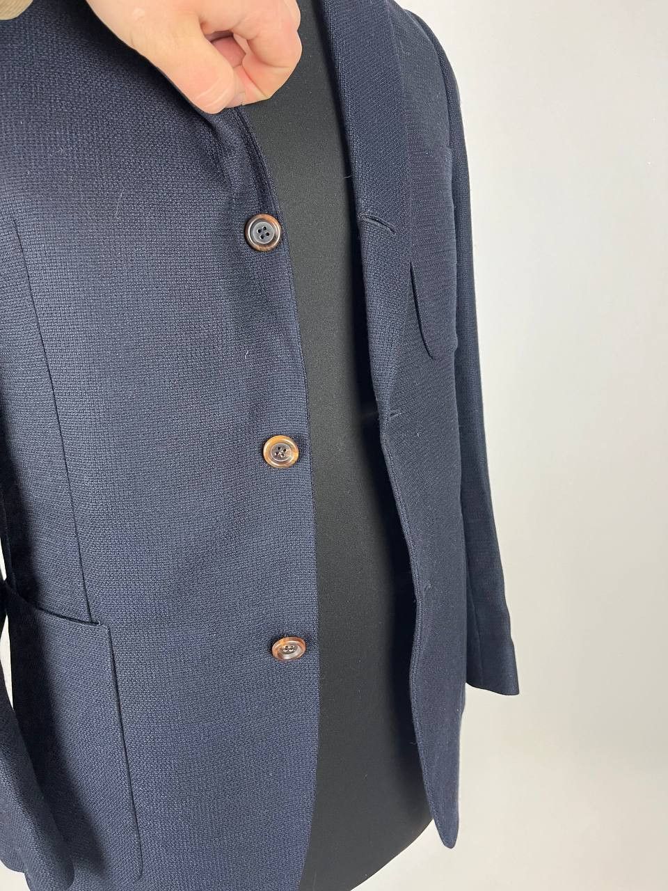 Designer × Our Legacy OUR LEGACY Men Blue Blazer 100% Wool Size 48 Size 48R - 4 Thumbnail