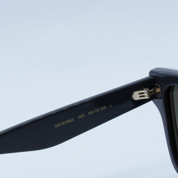 Gucci Gucci GG1618SA 003 Sunglasses Black/Grey Square Frame Size ONE SIZE - 6 Thumbnail