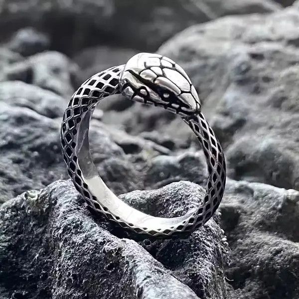 Japanese Brand Snake Gothic Punk Ring Size ONE SIZE - 1 Thumbnail