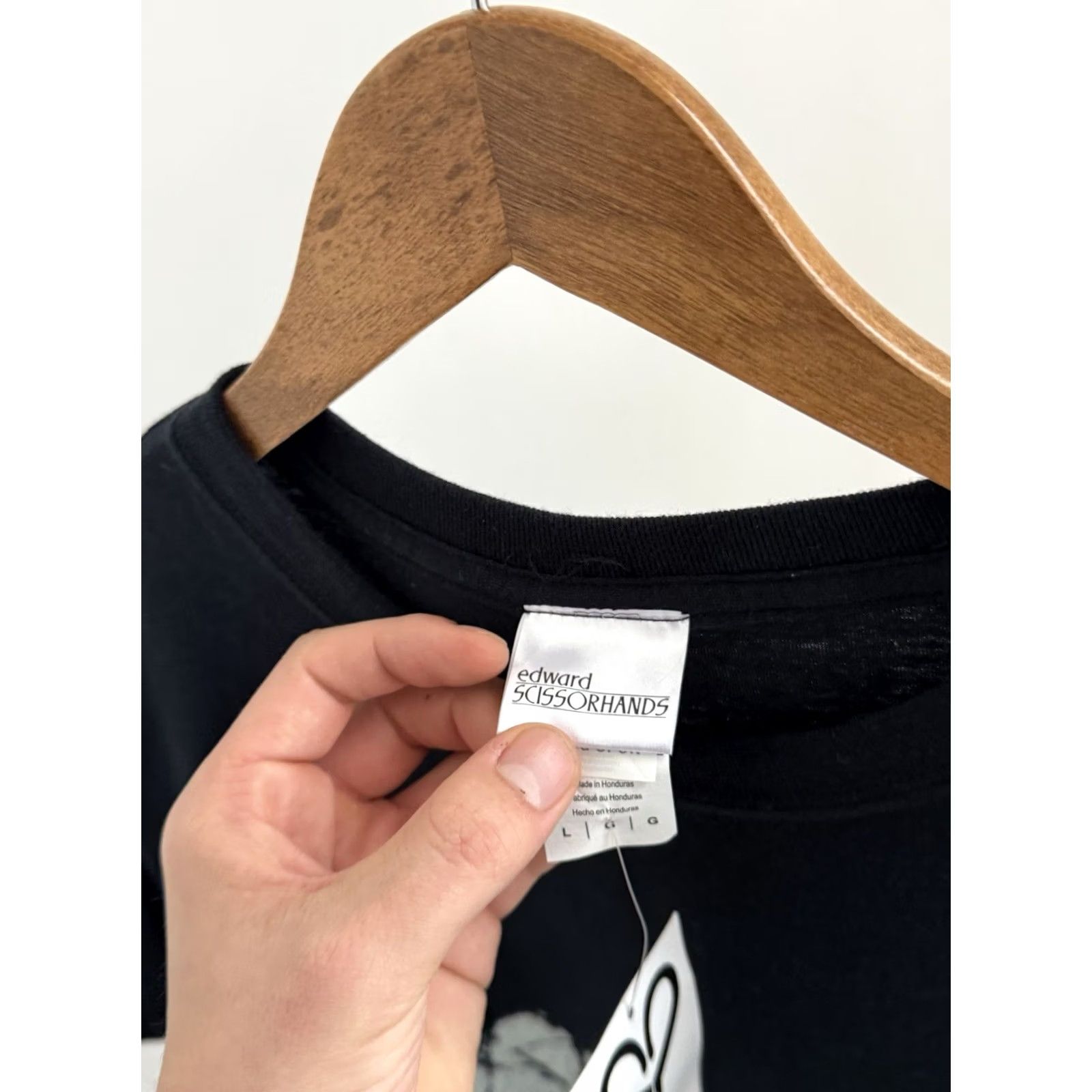 Gildan VINTAGE Edward Scissorhands T-Shirt Black Logo Size L Mens Novelty Movie Graphic Shirt Size US L / EU 52-54 / 3 - 6 Thumbnail