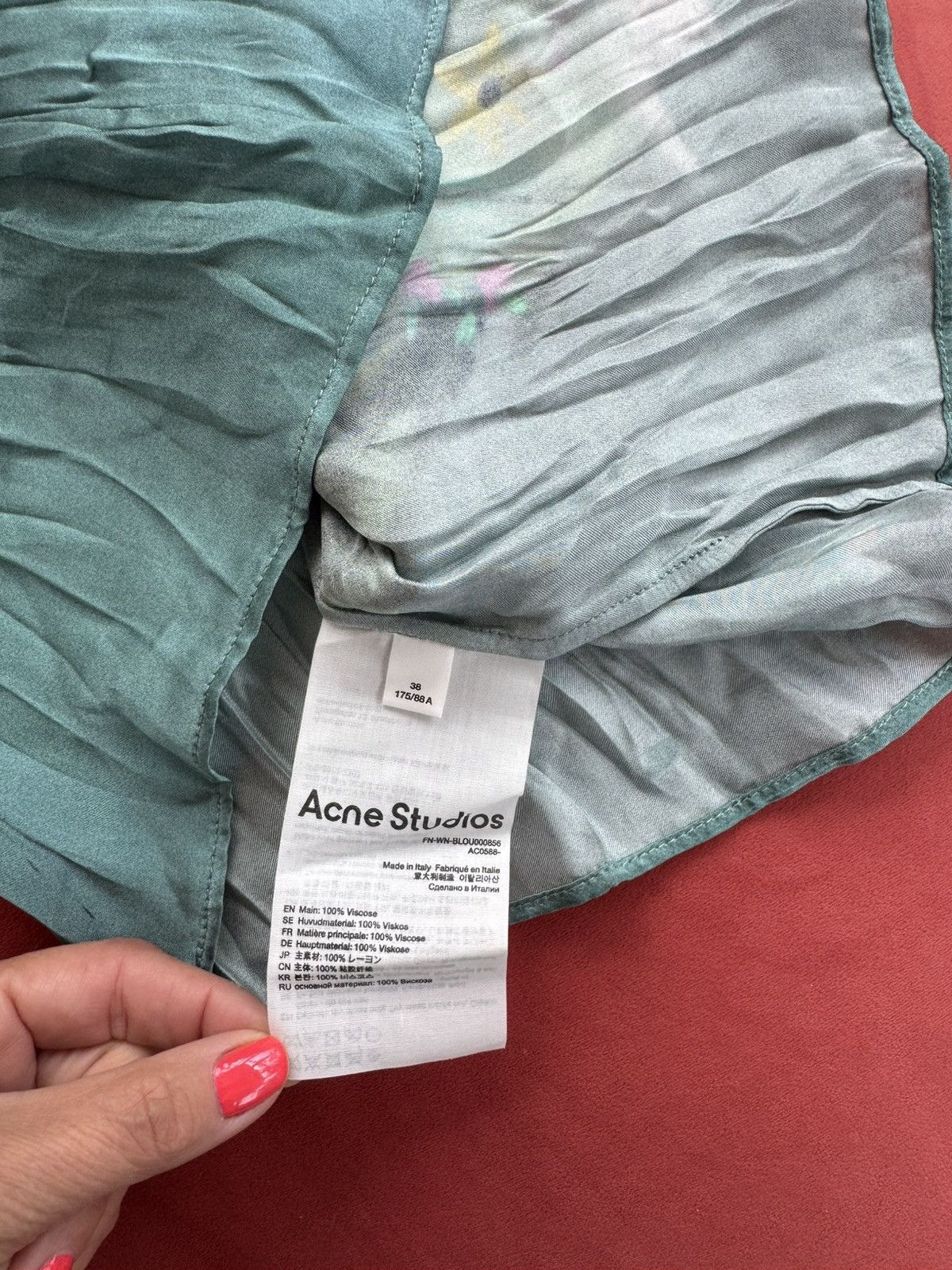 Acne Studios Acne Studios NEW camisole, blue/ green, size S-M Size M / US 6-8 / IT 42-44 - 5 Thumbnail