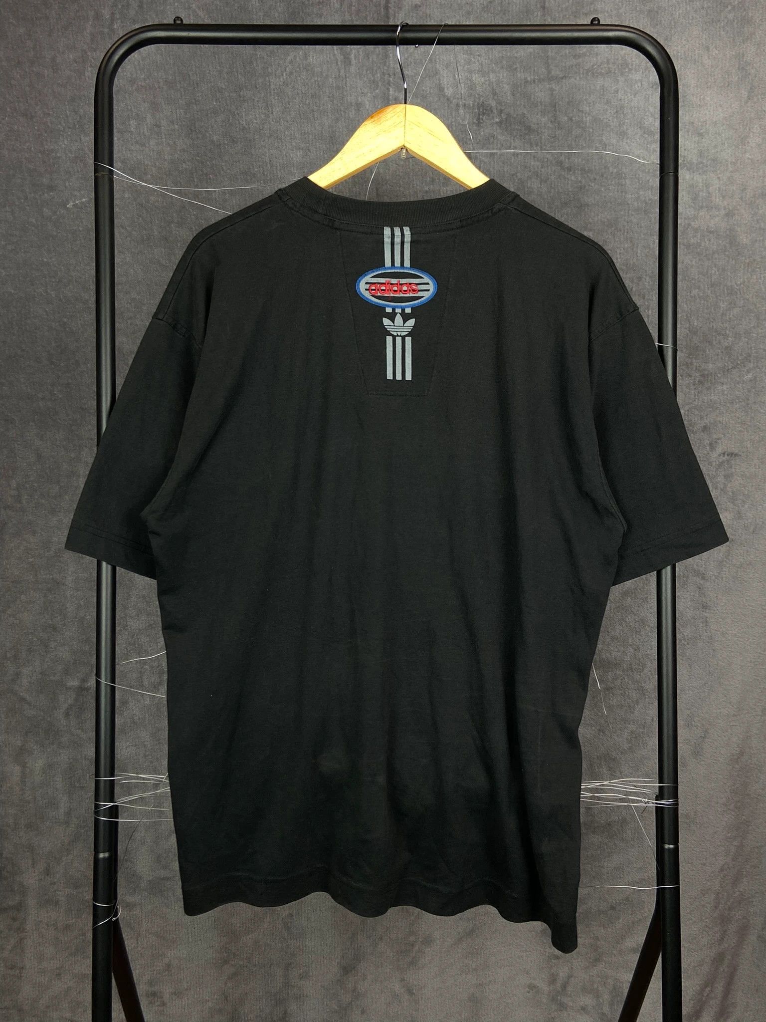 Adidas Adidas Black T-Shirt XL Sport Vintage Streetwear Size US XL / EU 56 / 4 - 5 Thumbnail