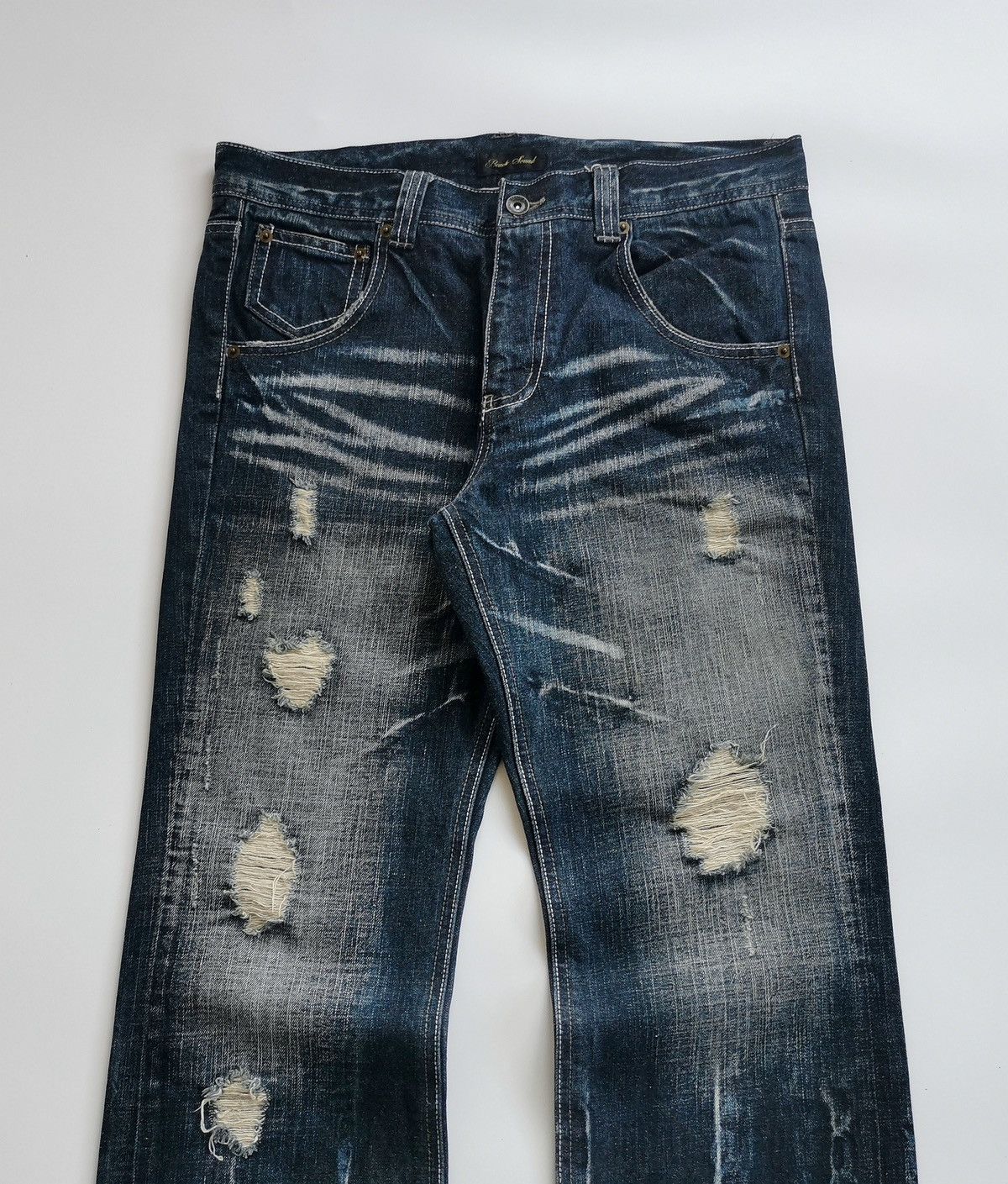Tornado Mart Beach Sound Flared Bootcut Zipper Jeans Size US 34 / EU 50 - 3 Thumbnail