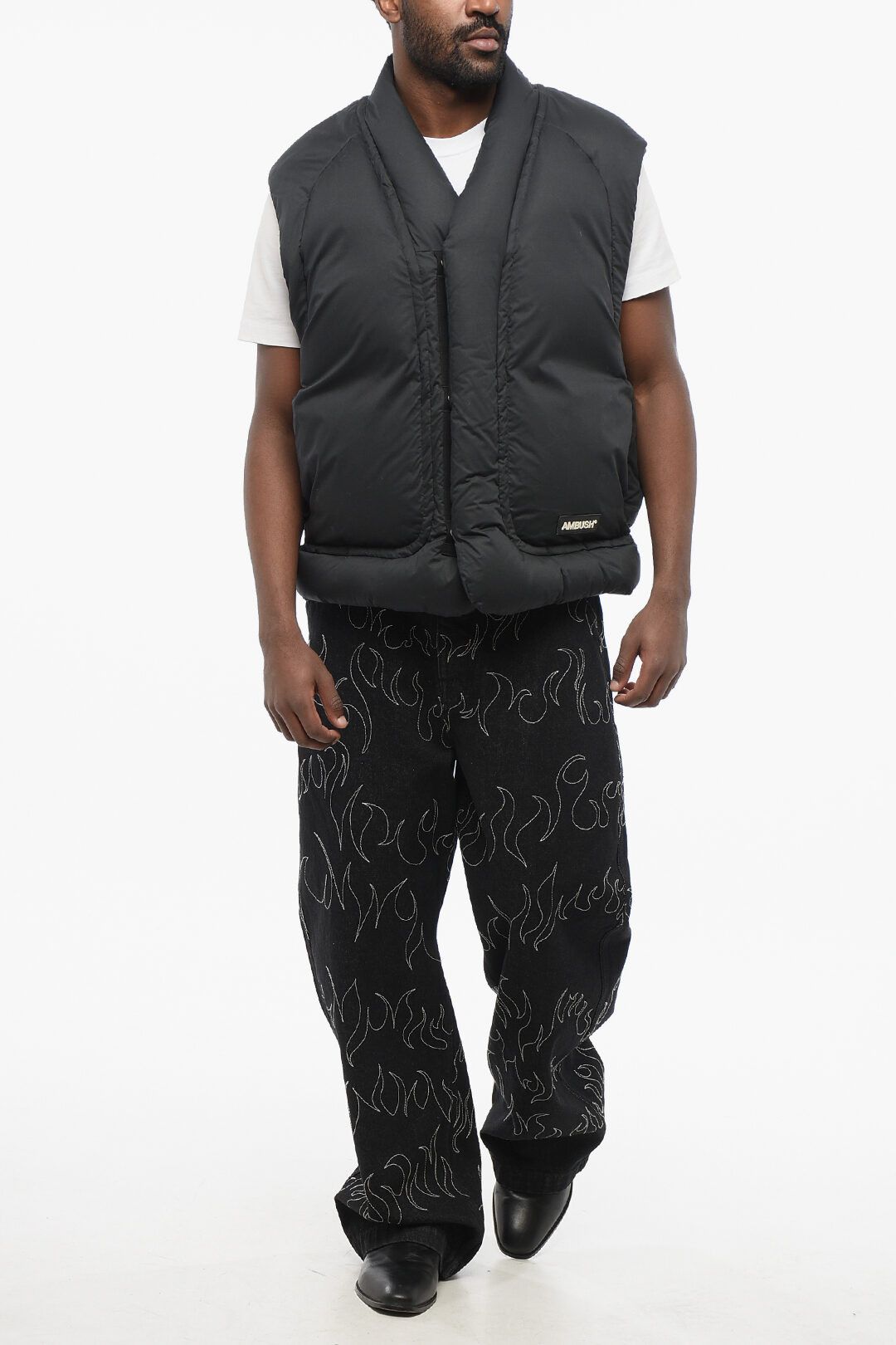 Ambush Design og1mm0925 Sleeveless Kimono Down Jacket in Black Size US L / EU 52-54 / 3 - 4 Thumbnail