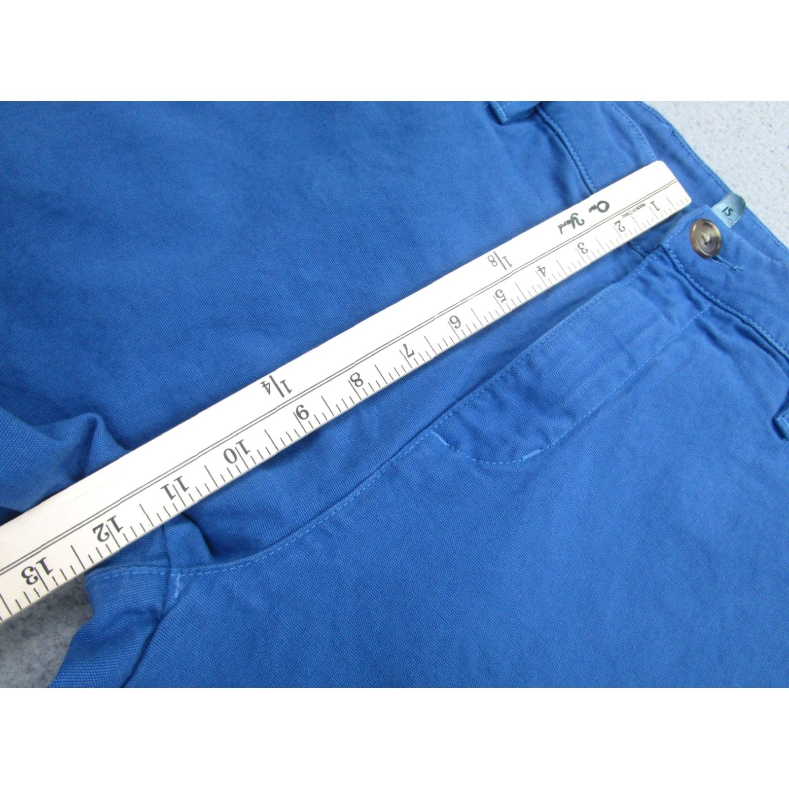 Vintage American Giant Pants 12 Blue Wide Leg Chino Made USA Women Size 34" / US 12 / IT 48 - 6 Thumbnail