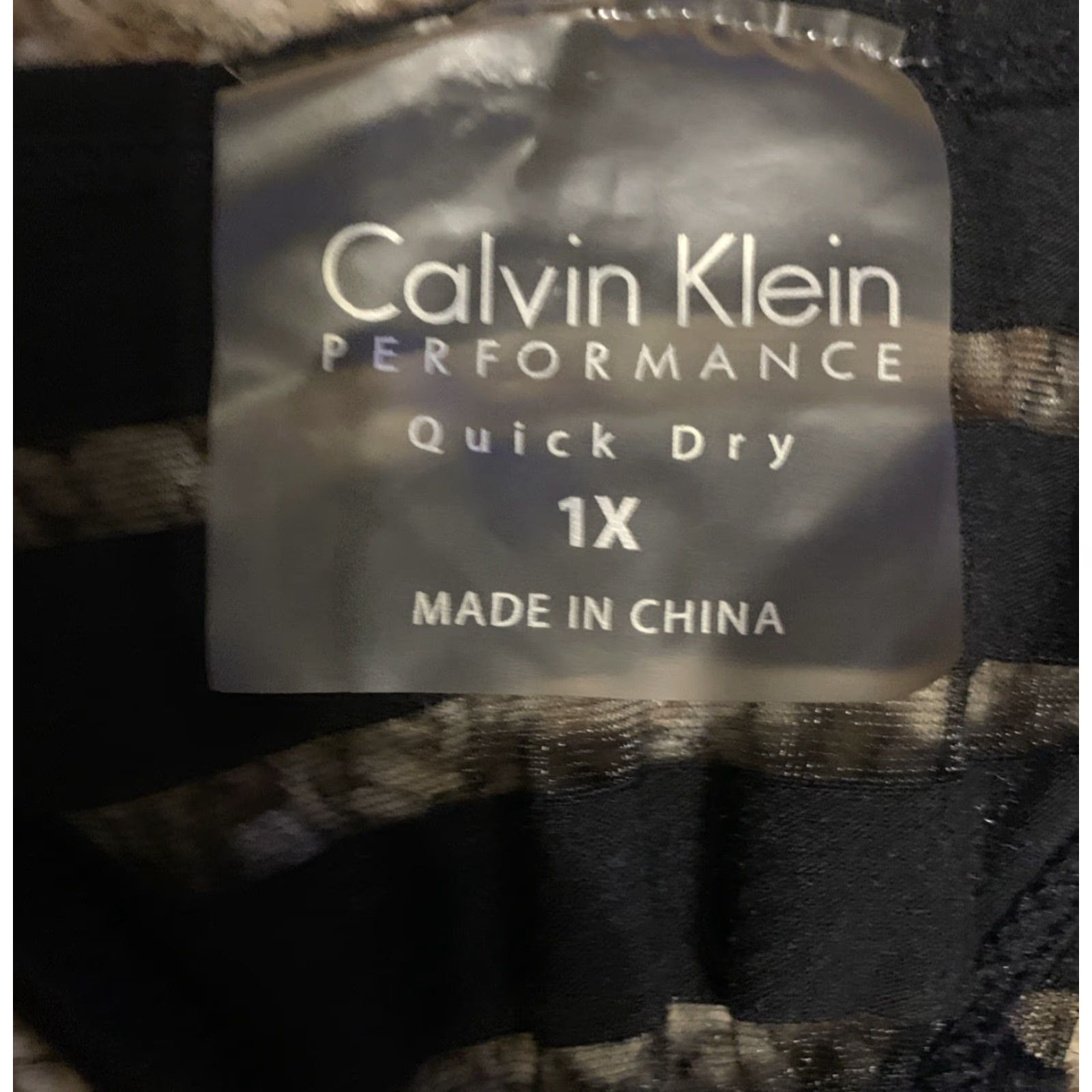 Calvin Klein Calvin Klein Tank Top 1X Performance Quick Dry Striped Black Sleeveless Racerback Round Neck Pullover Activewear Women Size 1X Black Size XL / US 12-14 / IT 48-50 - 4 Thumbnail