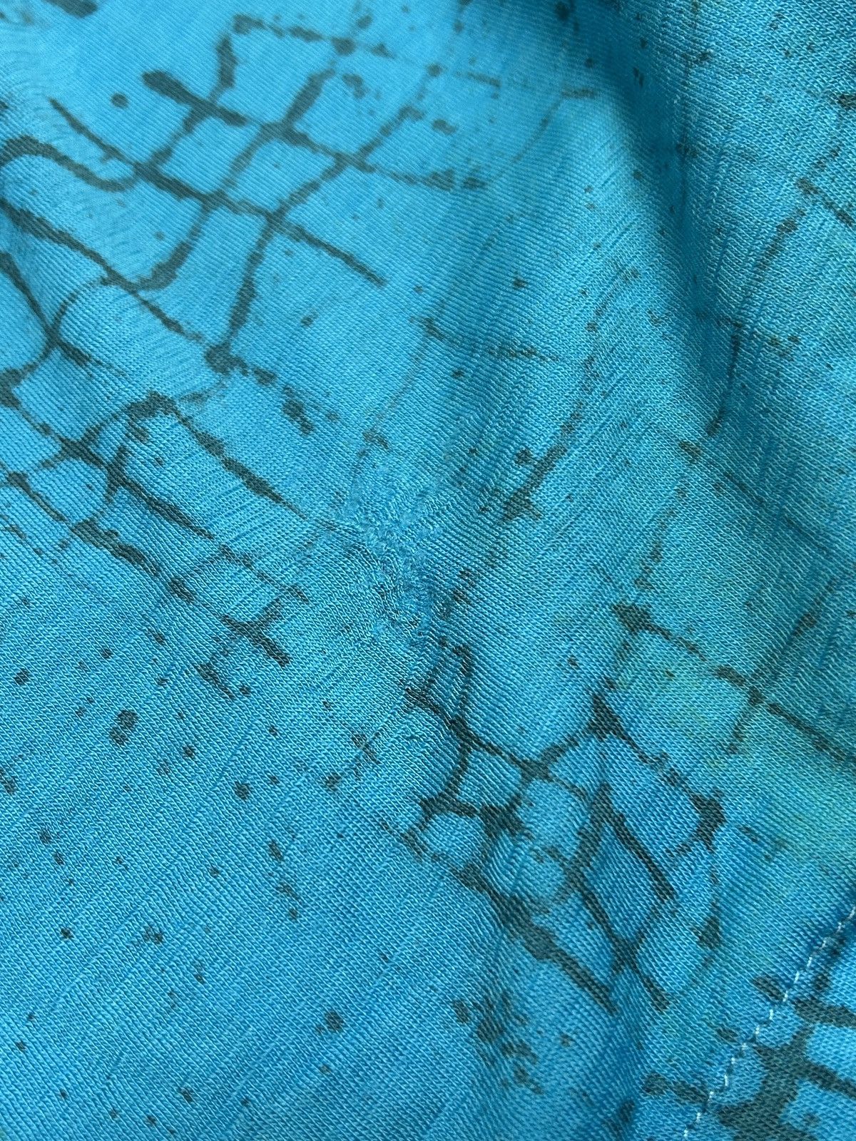 Maison Margiela FW2004 Turquoise Scar Stitch Croc Print Knit Long Sleeve Size US S / EU 44-46 / 1 - 8 Thumbnail