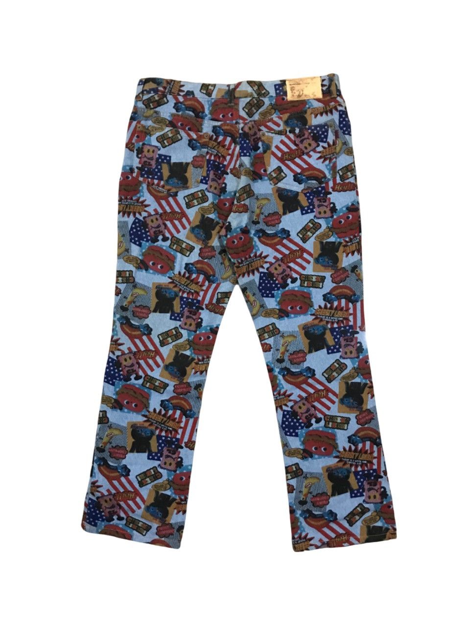 20471120 × Hysteric Glamour × Japanese Brand Hysteric Glamour Cheeky Liberi Allover Printed Denim Pants Size US 33 - 2 Thumbnail