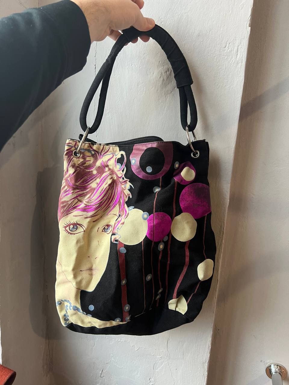 Custo Barcelona 90S RARE CUSTO BARCELONA GEISHA PRINT JAPANESE ART TOTE BAG Size ONE SIZE - 3 Thumbnail