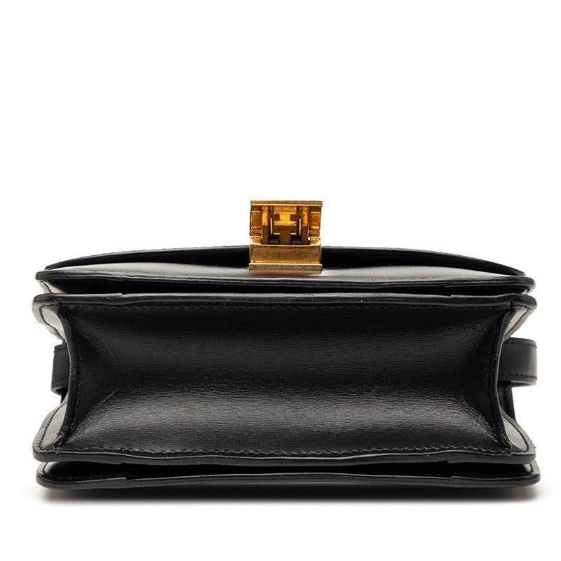 Celine Celine Leather Classic Box Small Shoulder Bag Black Size ONE SIZE - 3 Thumbnail