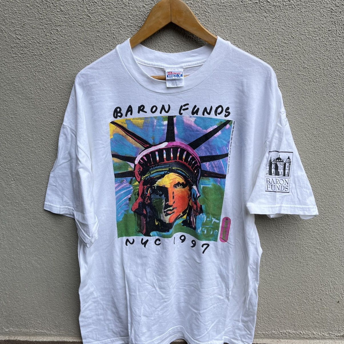 Arts & Science Vintage 90s PETERMAX Baron Funds photo art tee neomax Size US XL / EU 56 / 4 - 2 Thumbnail