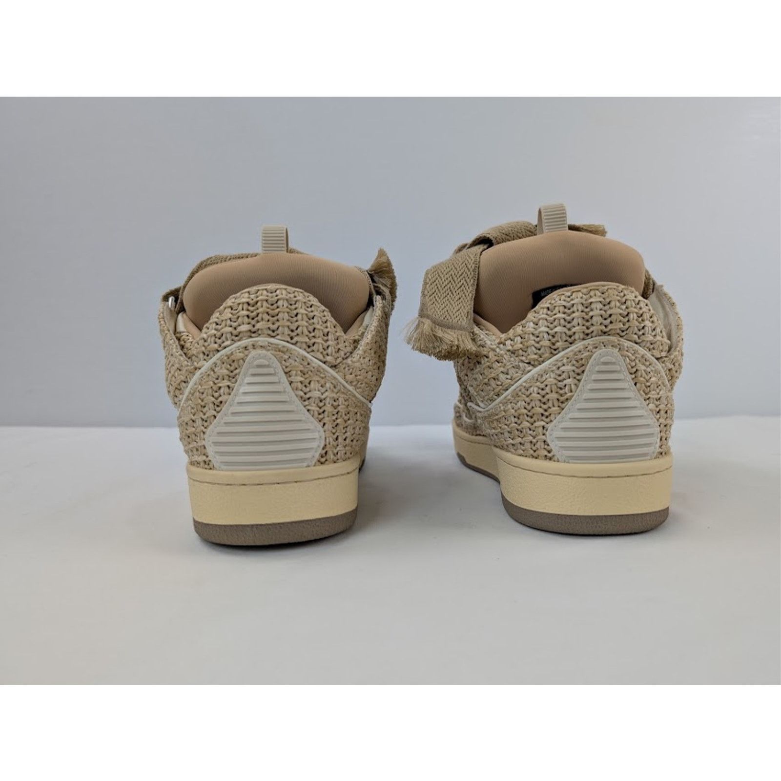 Lanvin o1rshd1 Curb Low Top Sneakers in 65 Natural Size US 7 / EU 40 - 11 Thumbnail
