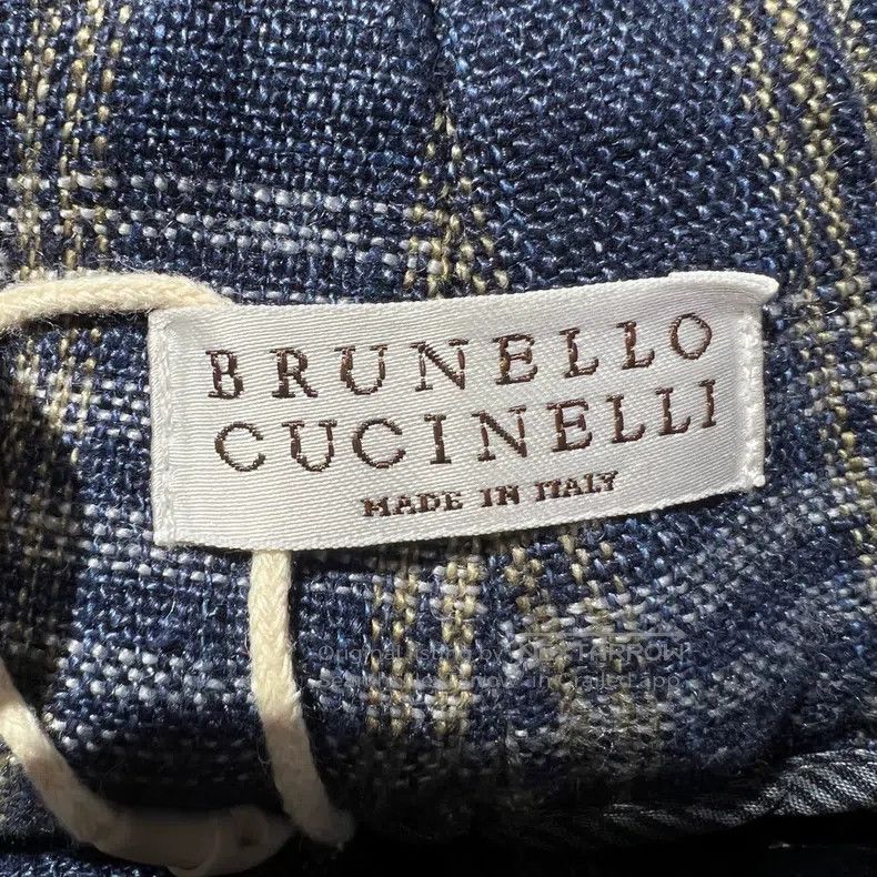 Brunello Cucinelli Brunello Cucinelli Plaid sequin linen long pants Size 25" / US 0 / IT 36 - 3 Thumbnail
