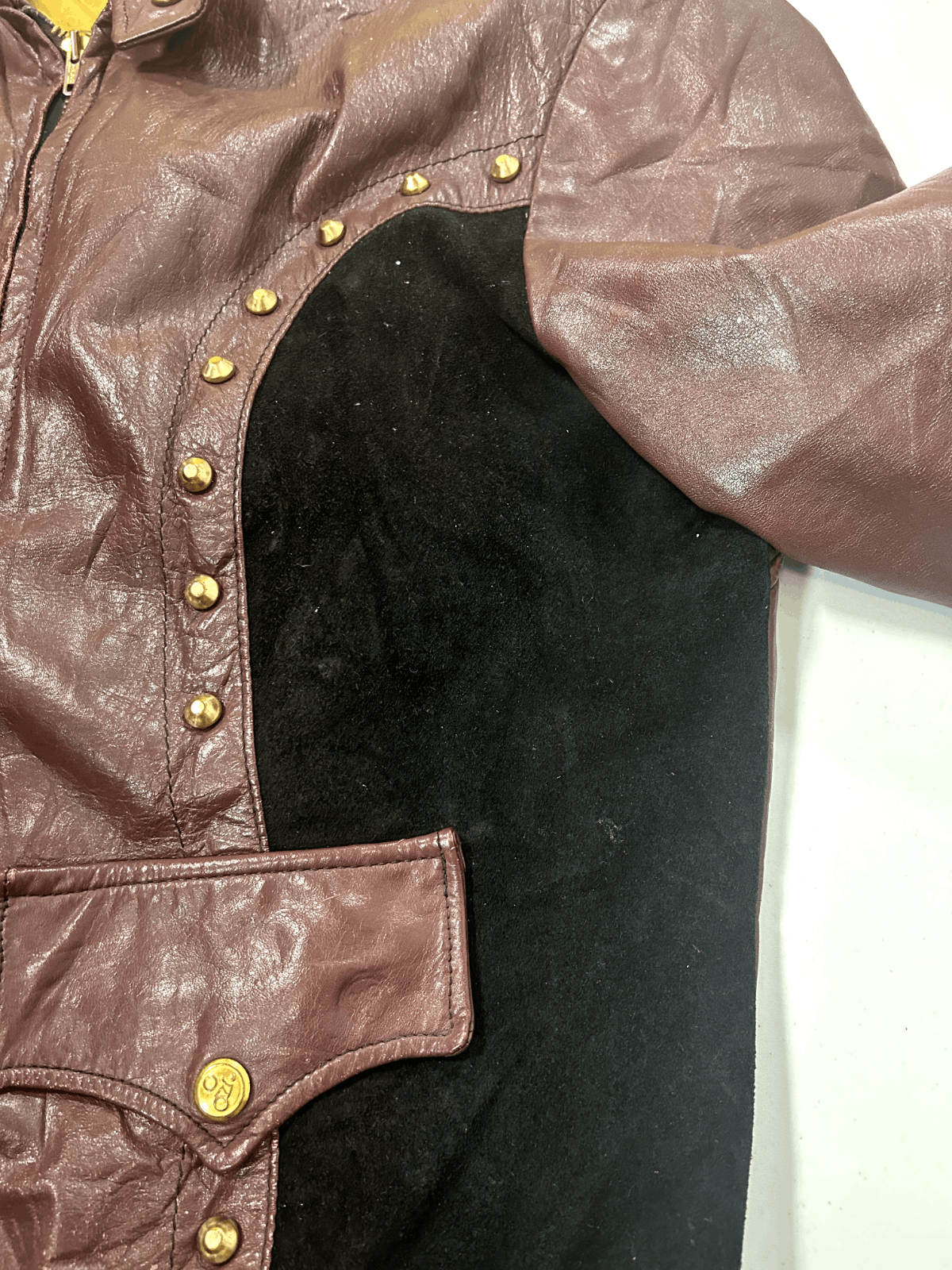 Vintage Vintage 70s Wheels Of Man Wine Motorcycle Bomber Jacket Siz Size US M / EU 48-50 / 2 - 8 Thumbnail
