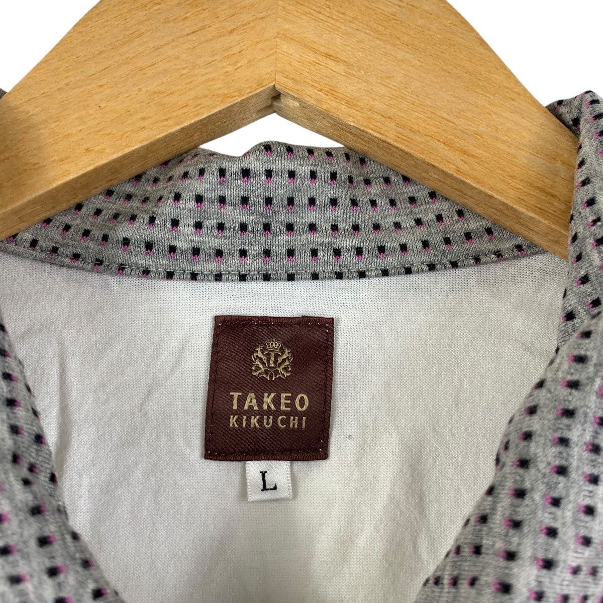 Takeo Kikuchi Vintage TAKEO KIKUCHI JAPAN Polka Dot Embroidered Polo Tee Size US L / EU 52-54 / 3 - 7 Thumbnail
