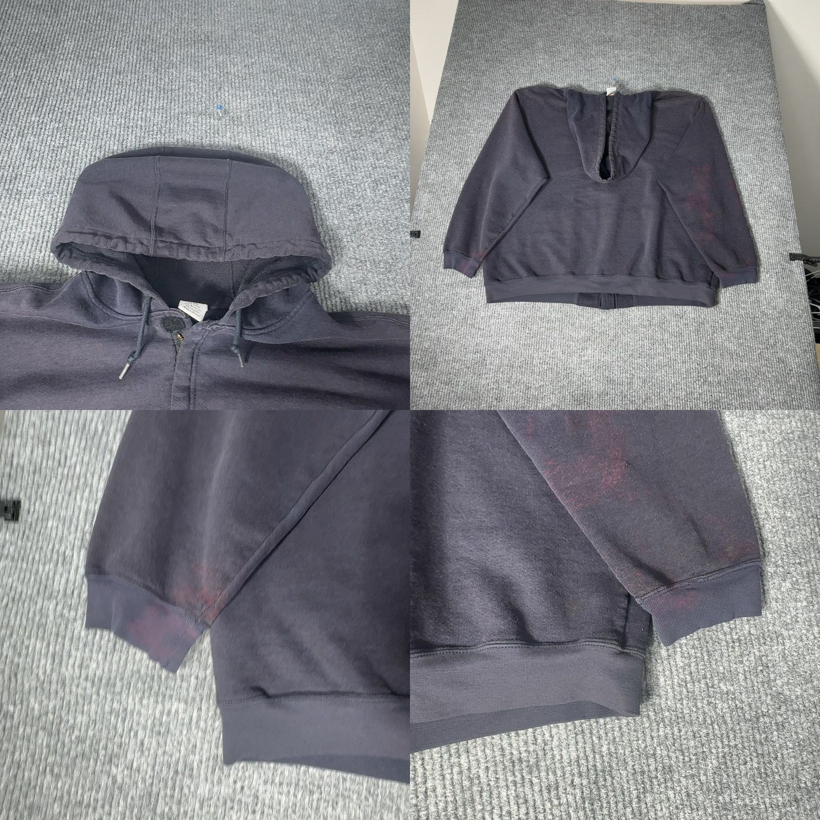 Carhartt VINTAGE Carhartt FR Full Zip Hoodie Mens 3XL Black Workwear Sweatshirt Size US XXL / EU 58 / 5 - 8 Thumbnail