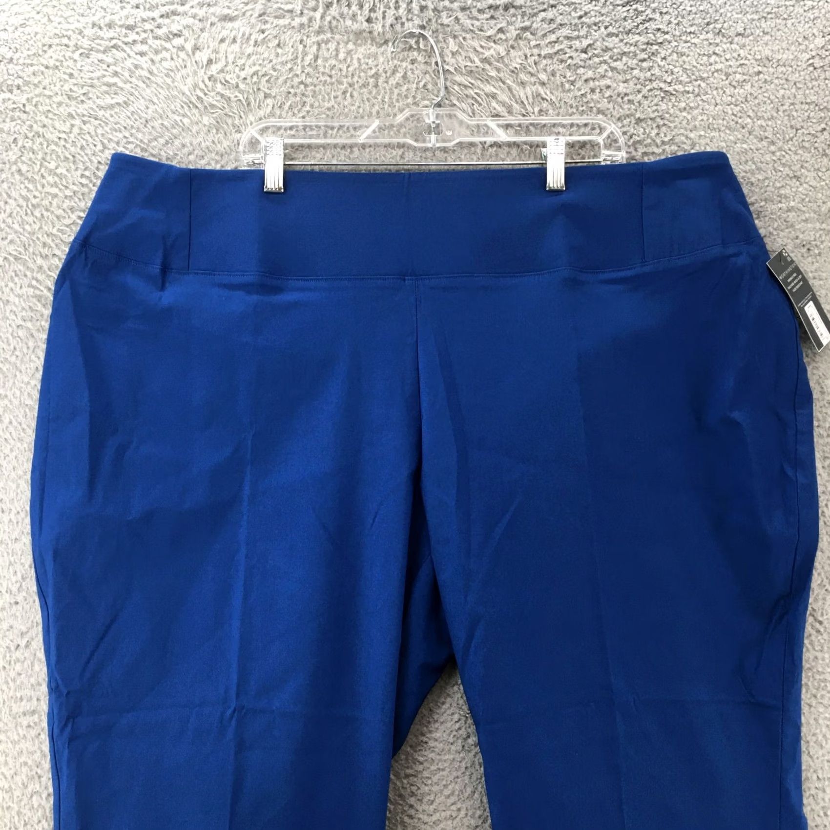 Worthington Worthington Skinny Pants Womens 28W Blue Solid Rayon Blend Mid Rise Casual NWT Size 28" / US 6 / IT 42 - 2 Thumbnail