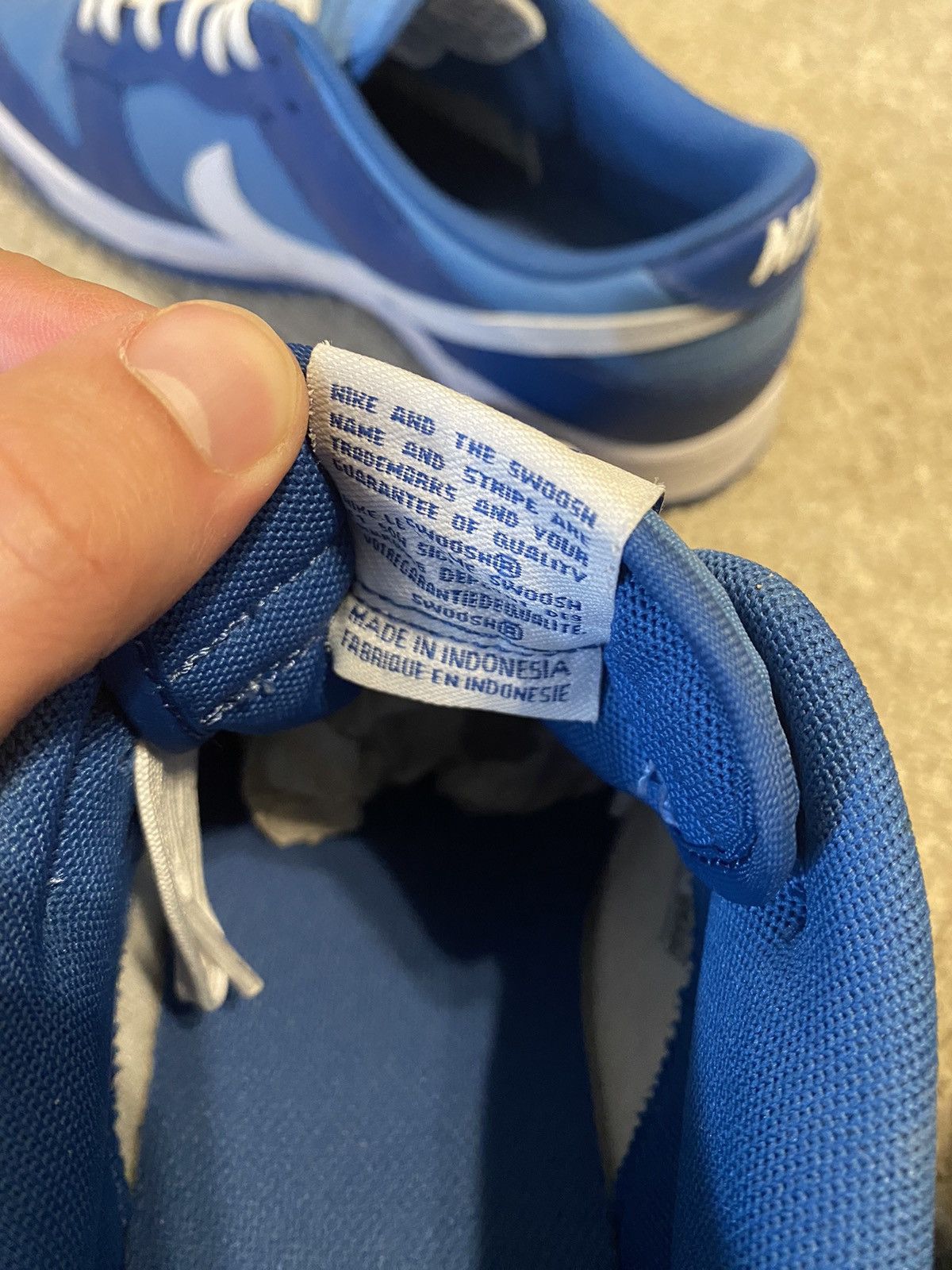 Nike Nike Dunk Low Dark Mamba Blue Size US 12 / EU 45 - 8 Thumbnail