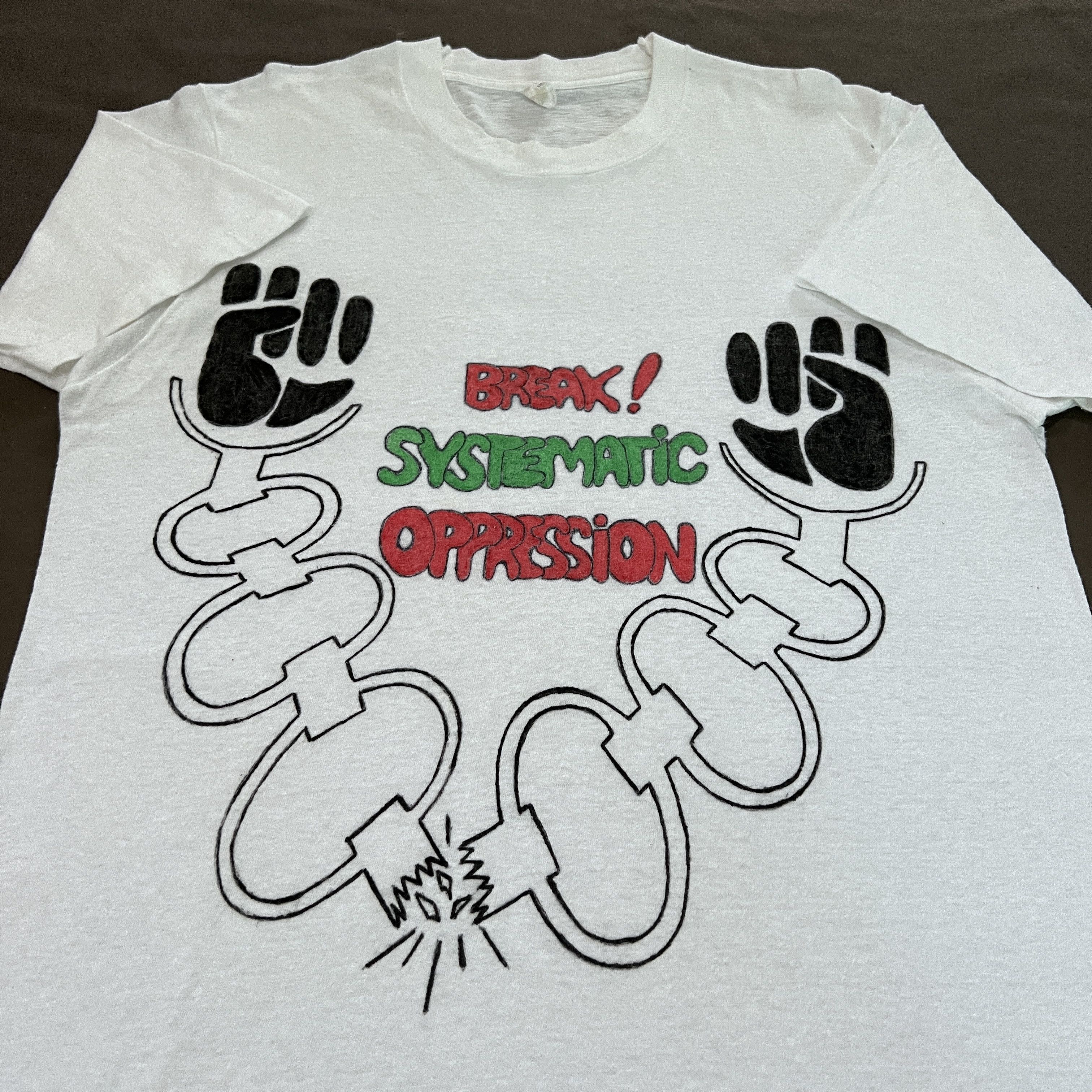Vintage Vintage 80s break systematic oppression black power history Size US L / EU 52-54 / 3 - 2 Thumbnail