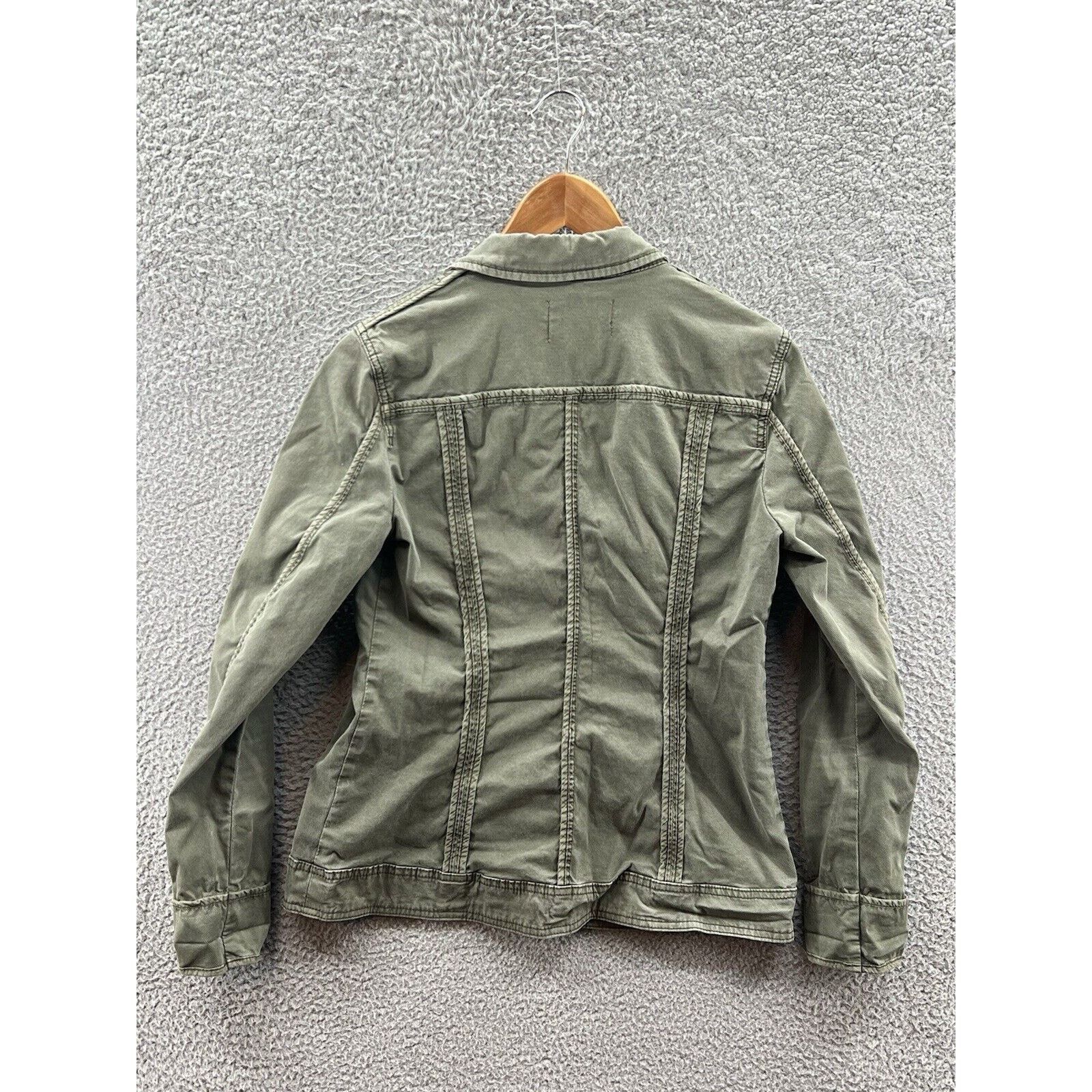 Anthropologie Anthropologie Olive Green Military Button Boho Jacket Sz. XS Size XS / US 0-2 / IT 36-38 - 2 Thumbnail
