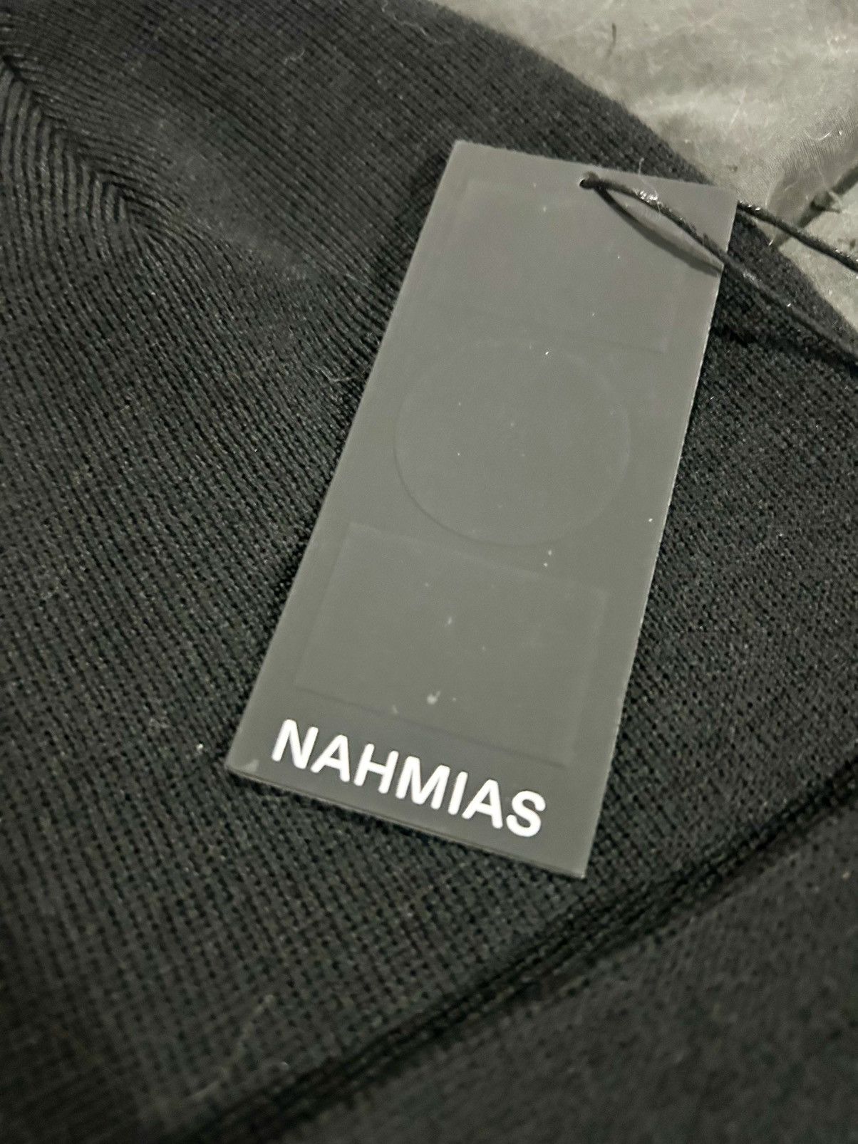 Nahmias Nahmias - Cursive Logo Wool Beanie - Black Size ONE SIZE - 3 Thumbnail