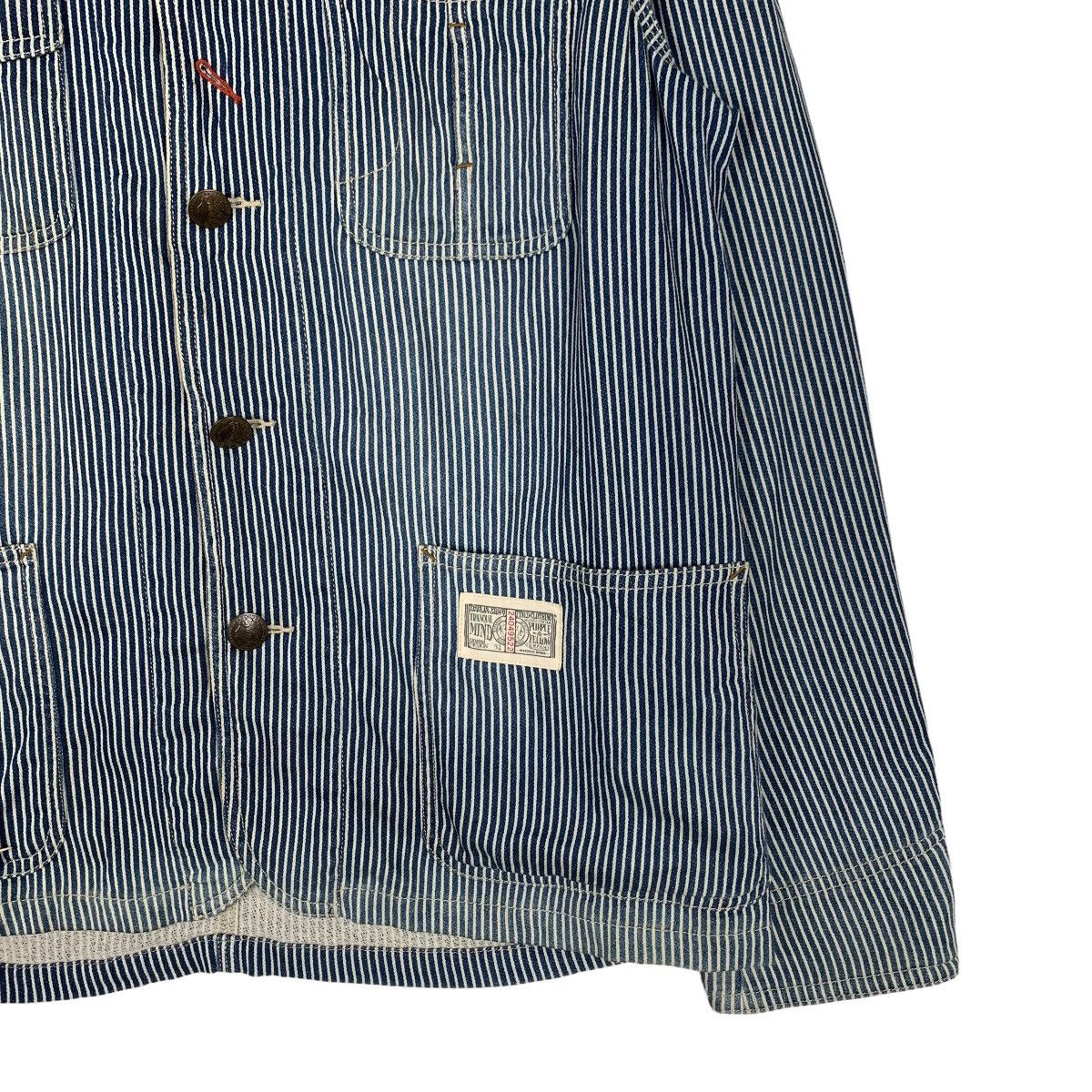 Japanese Brand PURPLE & YELLOW Hickory Striped Jacket #0224-C10 Size US M / EU 48-50 / 2 - 5 Thumbnail